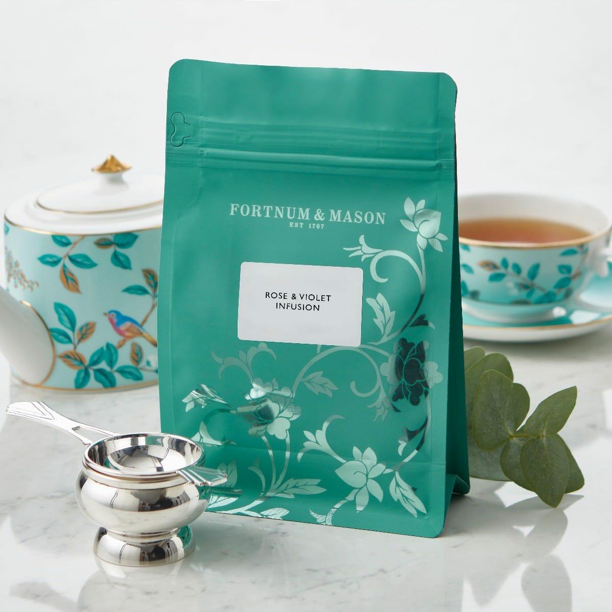 Rose & Violet Infusion Pouch, 15 Silky Tea Bags, 30g, Fortnum & Mason