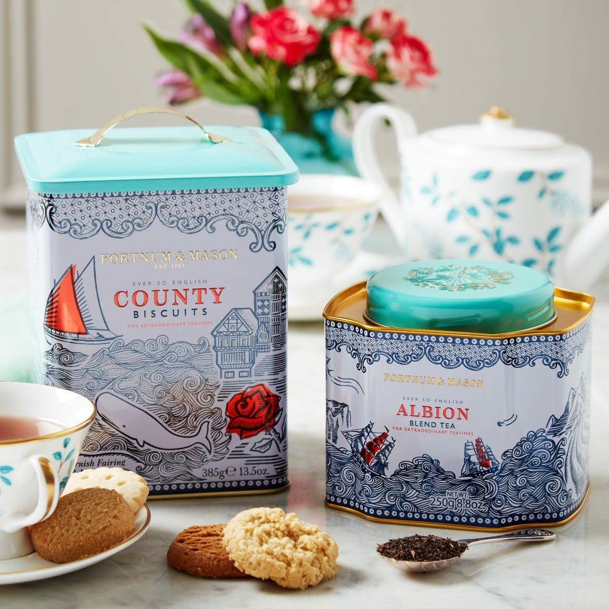 Albion Tea & County Biscuits Selection, Fortnum & Mason