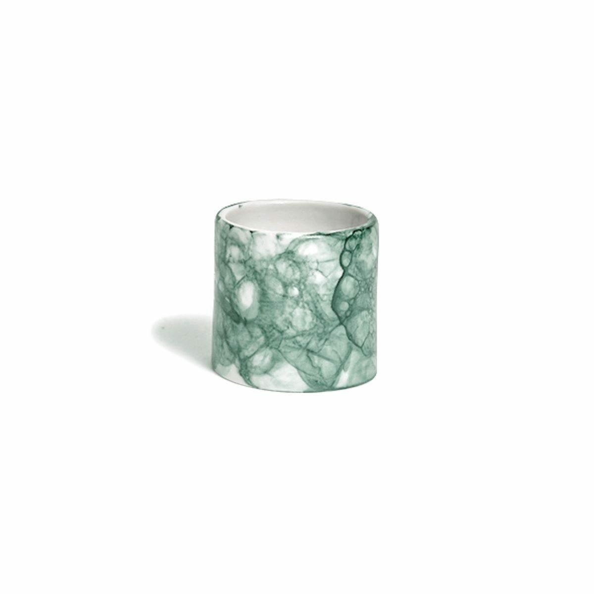DB Ceramic Napkin Ring in Teal