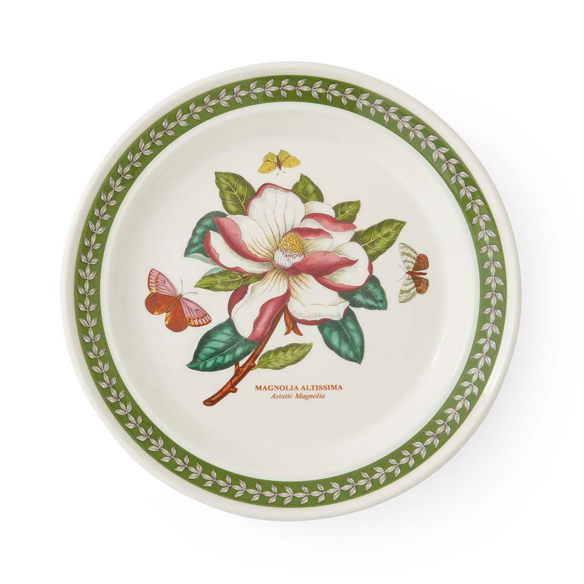 Botanic Garden Etchings Dinner Plate, Magnolia