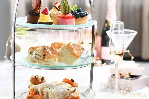 Afternoon Tea for Two with a Glass of Prosecco at Caffe Concerto