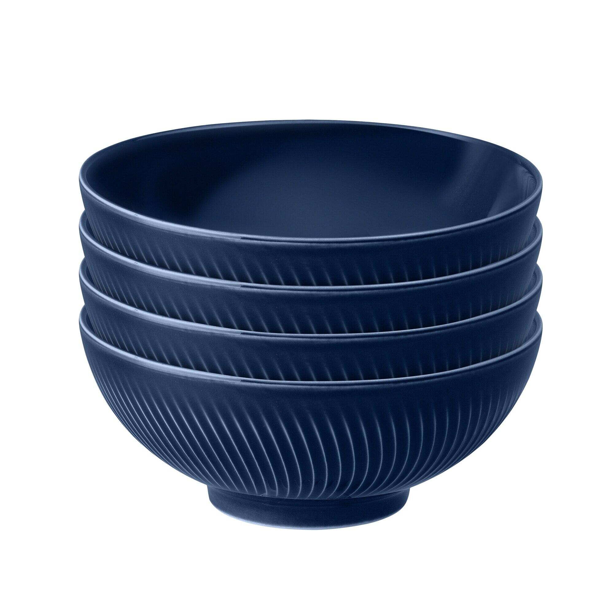 Porcelain Arc Blue Set Of 4 Cereal Bowls
