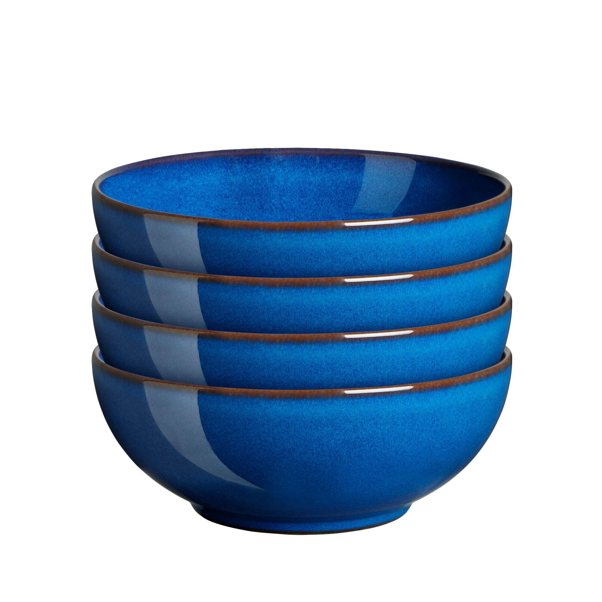 Imperial Blue Set Of 4 Coupe Cereal Bowls