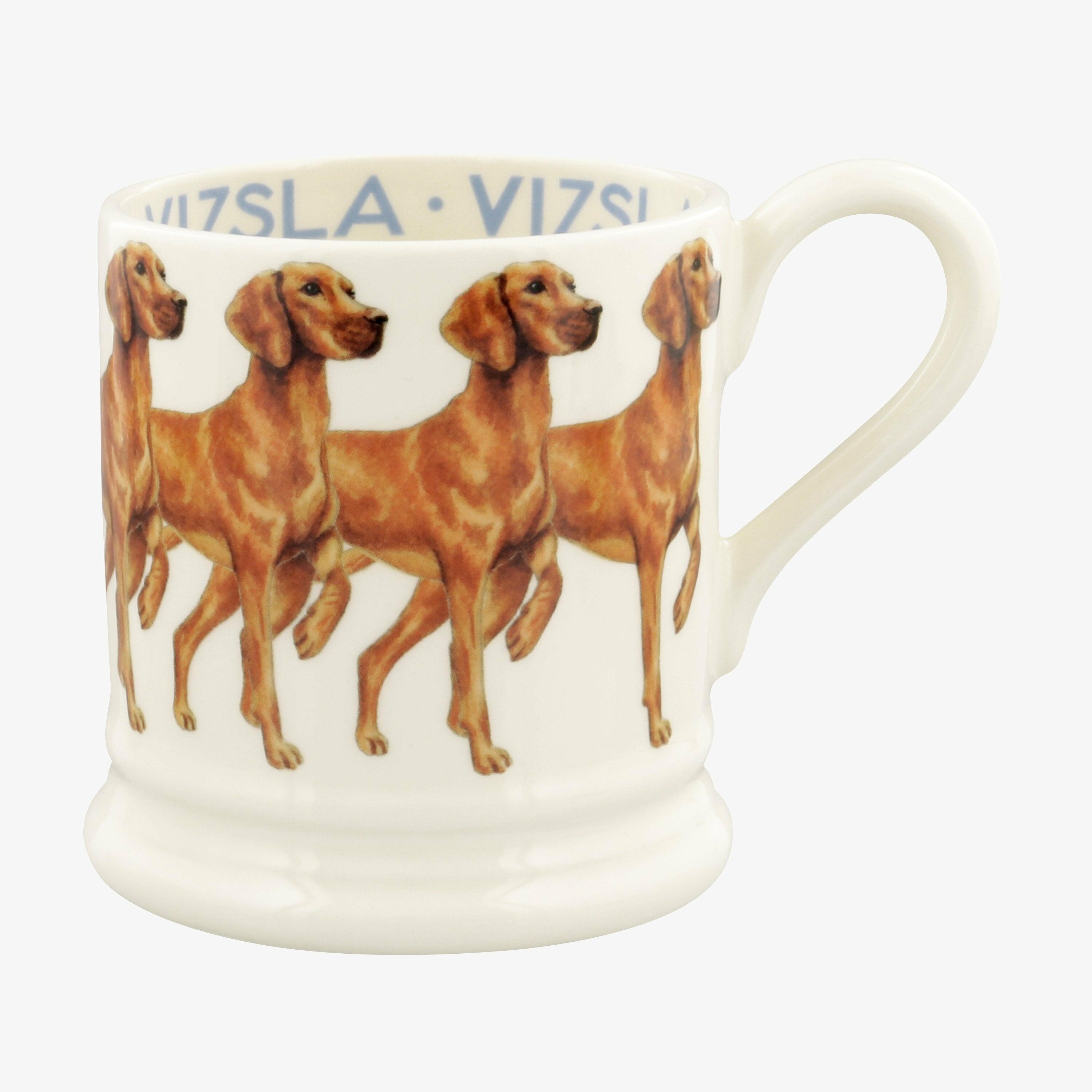 Seconds Vizsla 1/2 Pint Mug - Unique Handmade & Handpainted English Earthenware Tea/Coffee Mug  | Emma Bridgewater