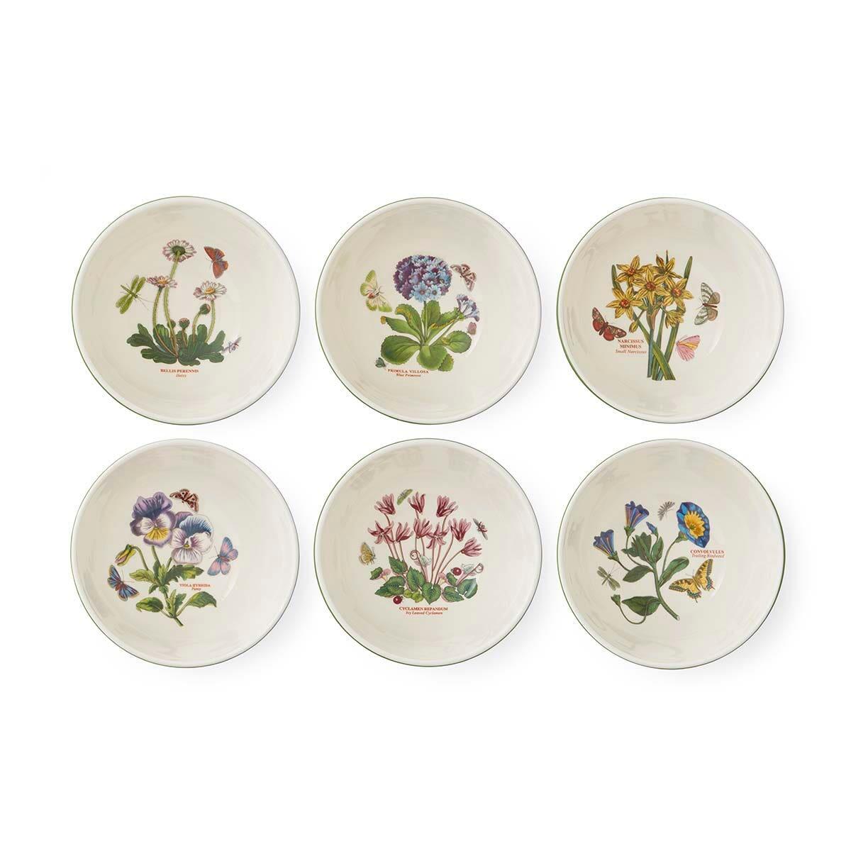 Botani Garden Etchings Set of 6, 7 inch Stacking Bowl