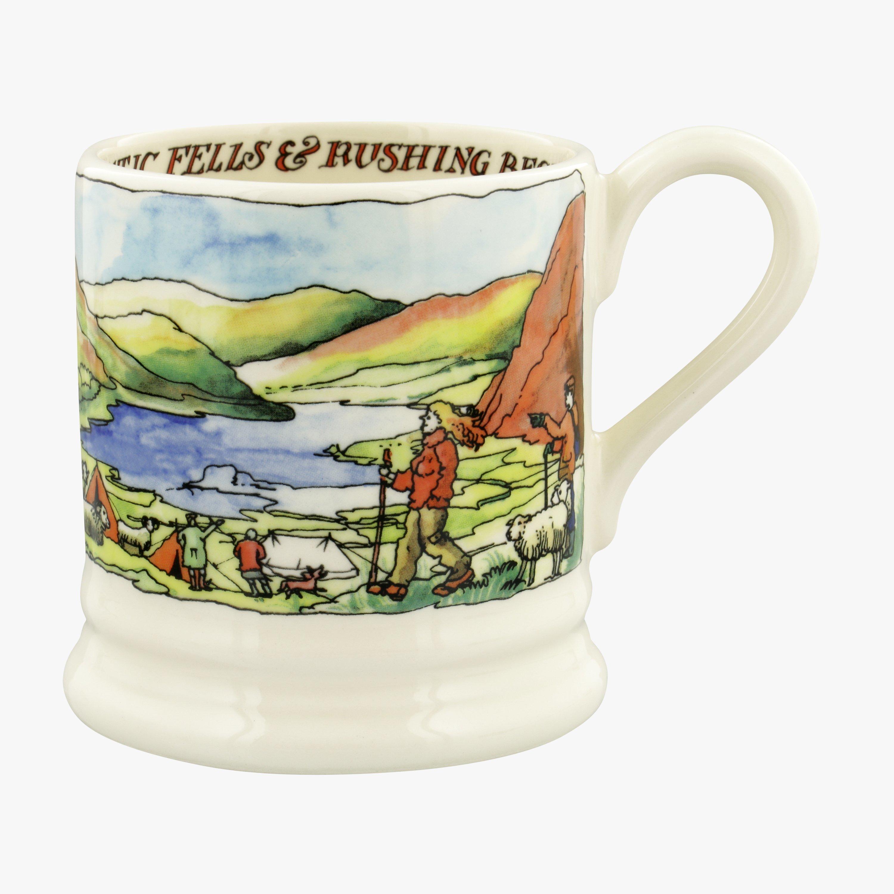 Emma Bridgewater  Seconds Landscapes Of Dreams The Lake District 1/2 Pint Mug - Unique Handmade & Handpainted English Earthenware Tea/Coffee Mug