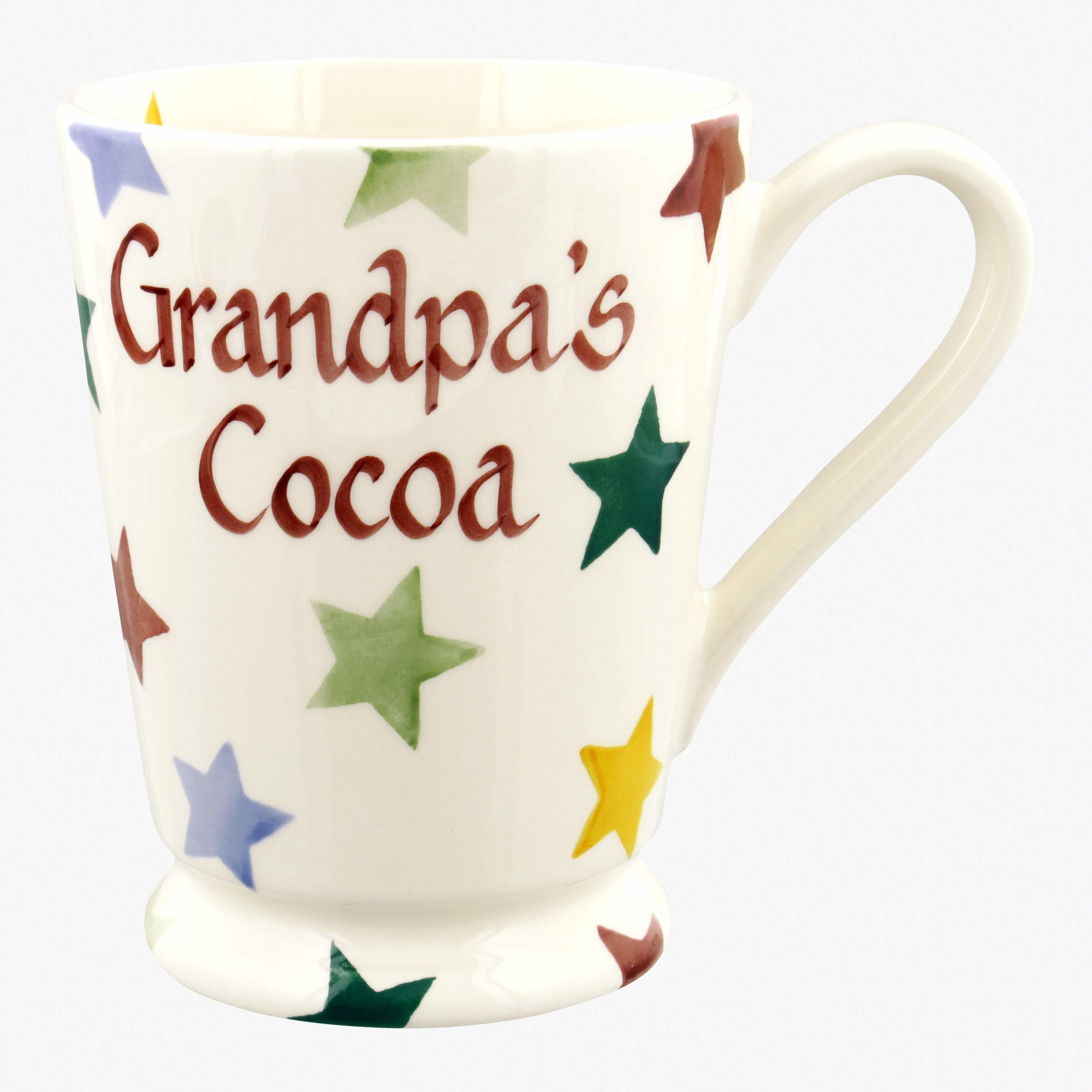 Emma Bridgewater  Personalised Polka Star Cocoa Mug  - Customise Your Own Pottery Earthenware