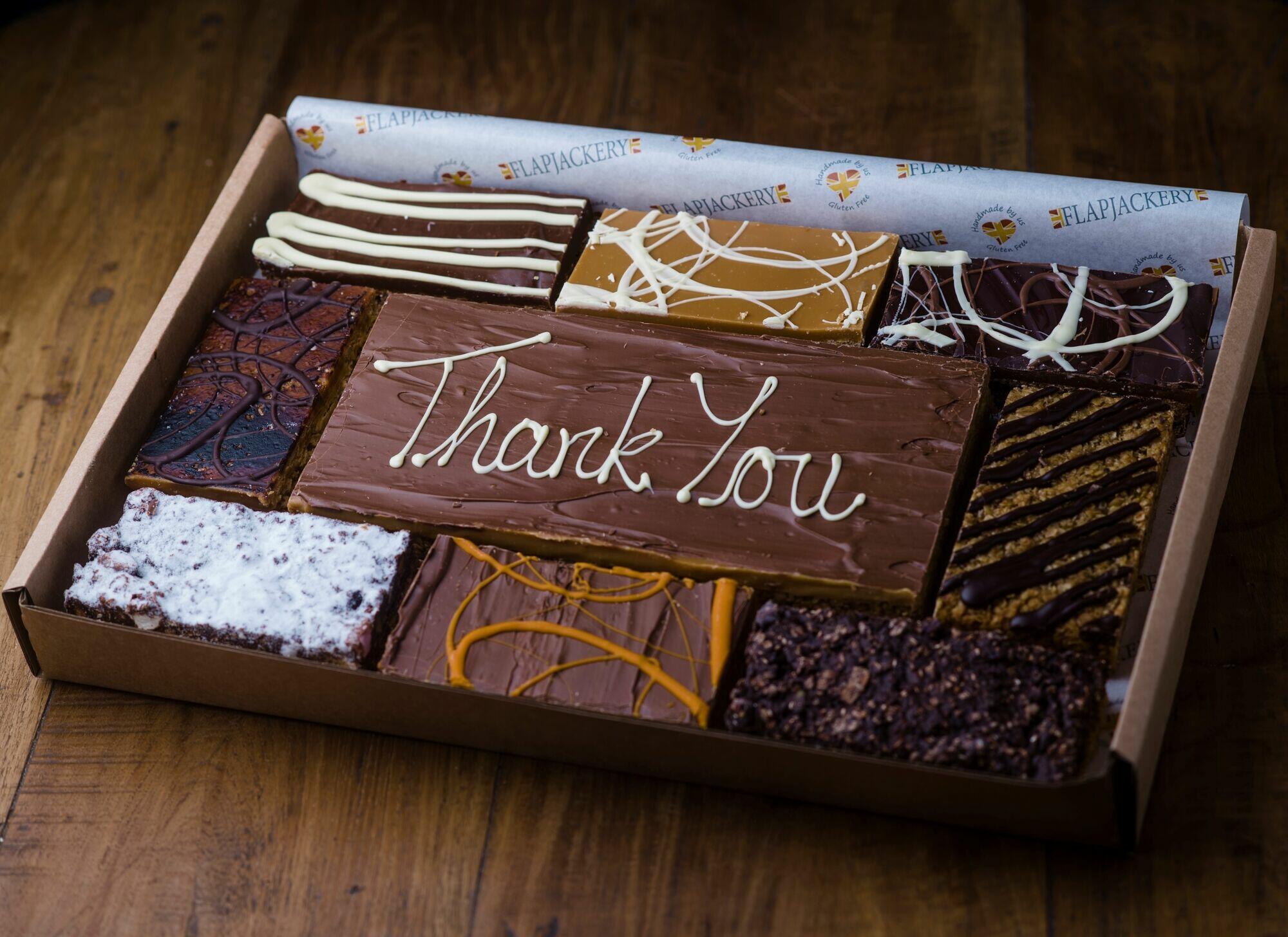 Thank You Message Flapjack Box - Millionaires Message Plaque With 8 Additional Flapjacks