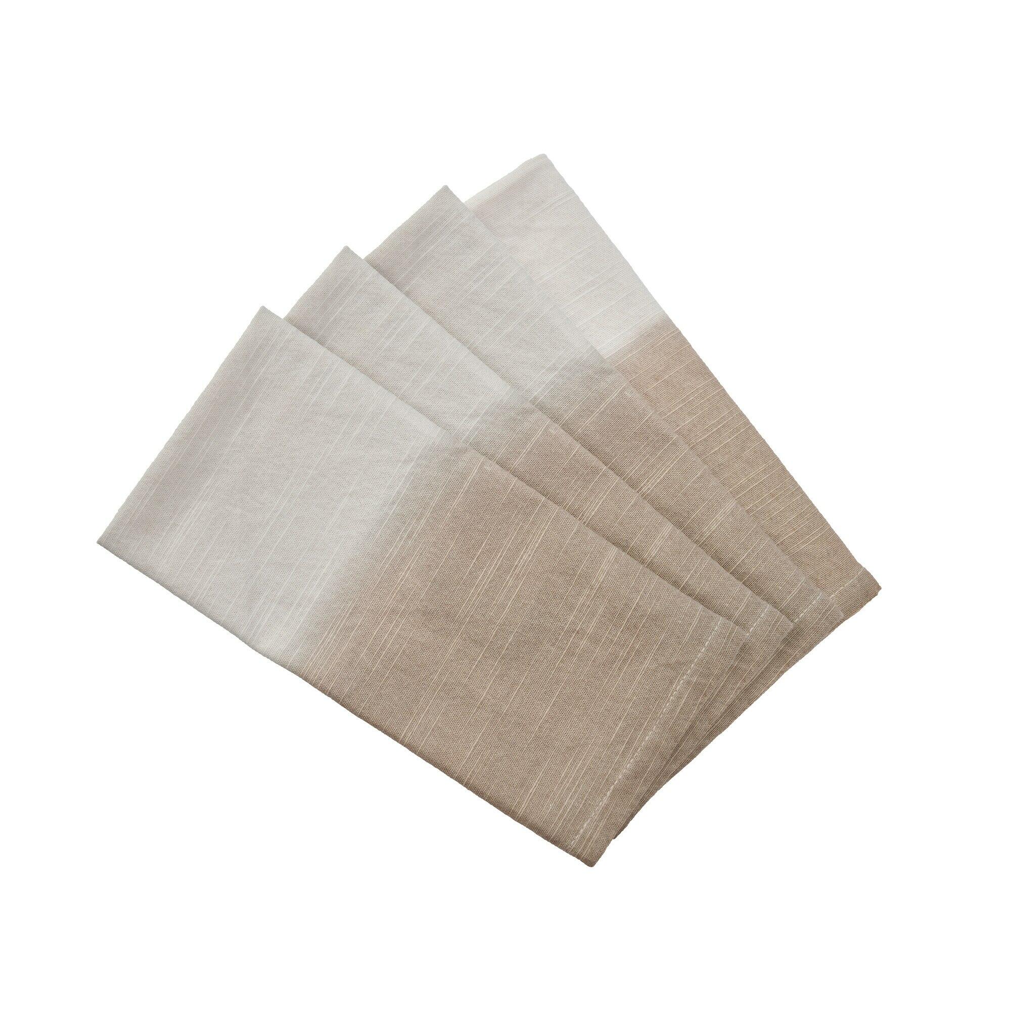 Set Of 4 Neutral Ombre Napkins by Denby