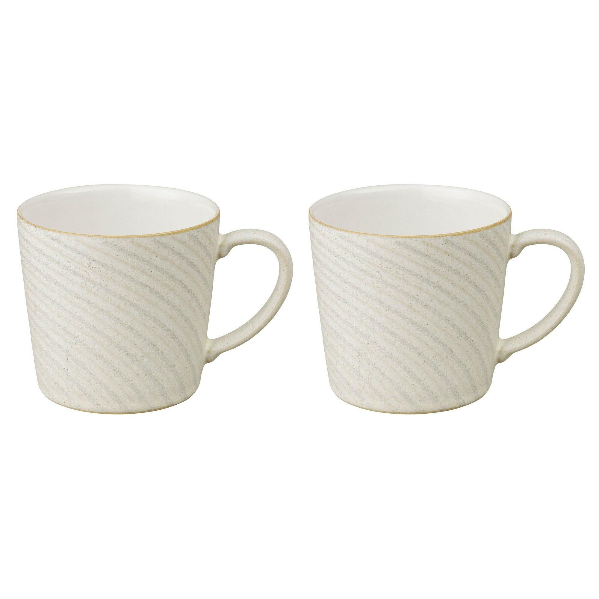 Impression Cream Set Of 2 Spiral Large Mug