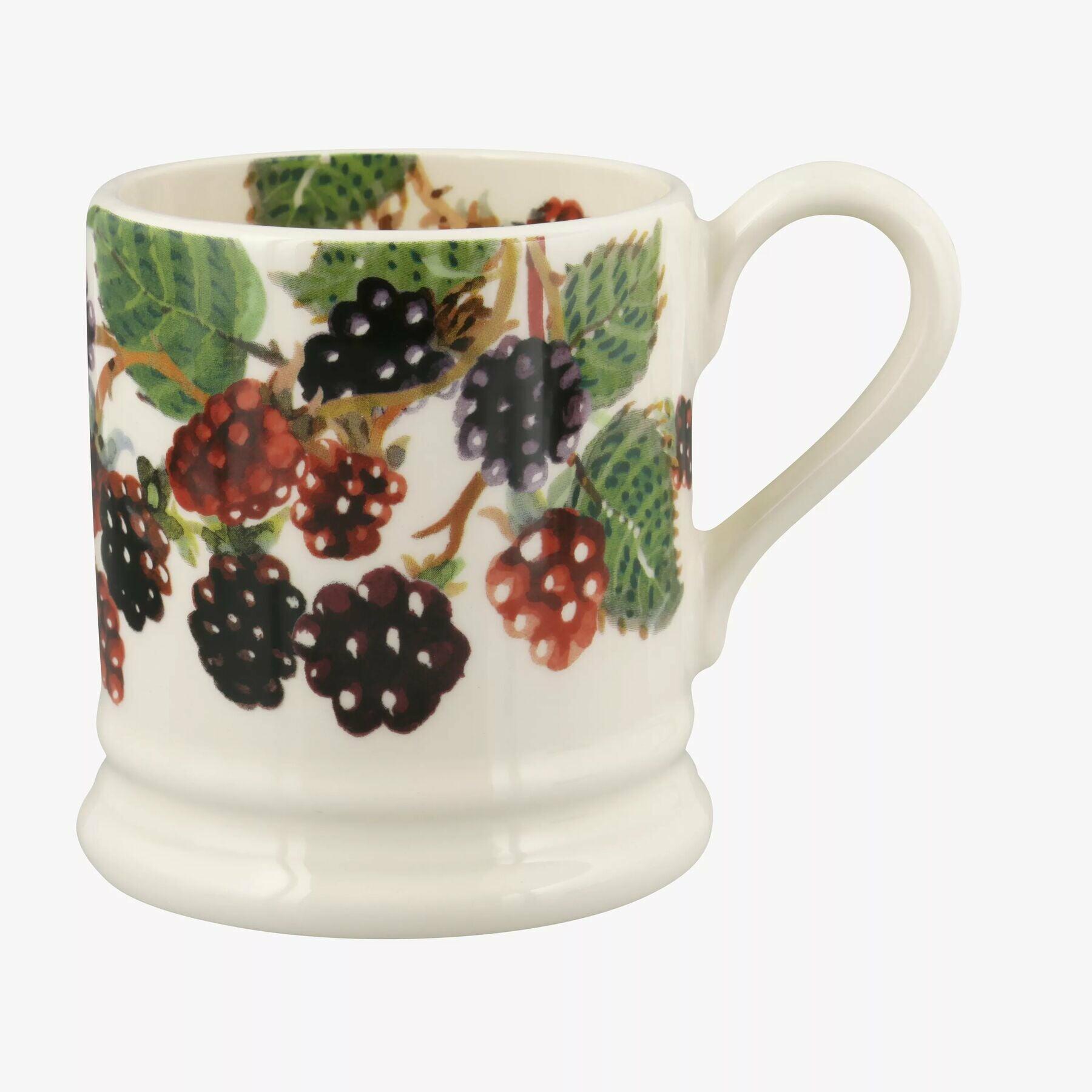 Blackberry 1/2 Pint Mug - Unique Handmade & Handpainted English Earthenware Tea/Coffee Mug  | Emma Bridgewater