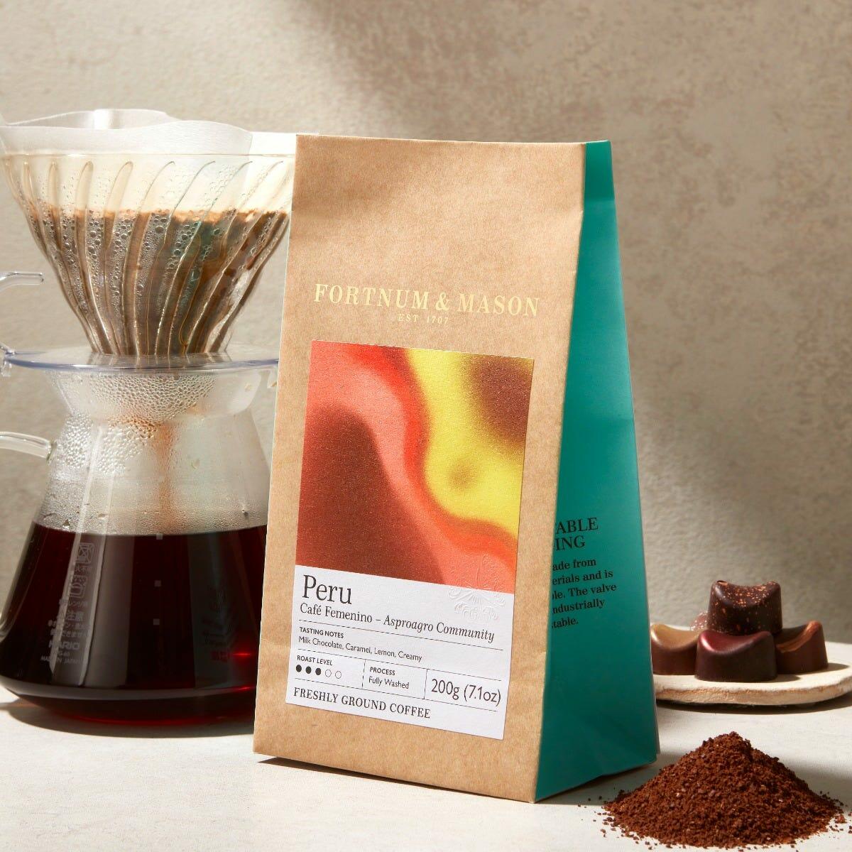 Peru Asproagro Ground Coffee, 200g, Fortnum & Mason