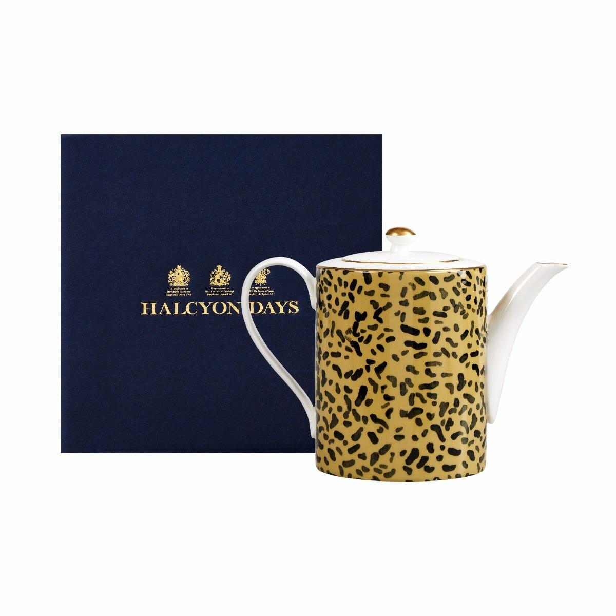 Leopard Teapot, Fine Bone China, Halcyon Days
