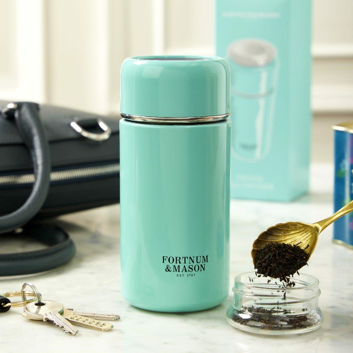 Teasy Travel Tea Infuser, Eau de Nil, Fortnum & Mason