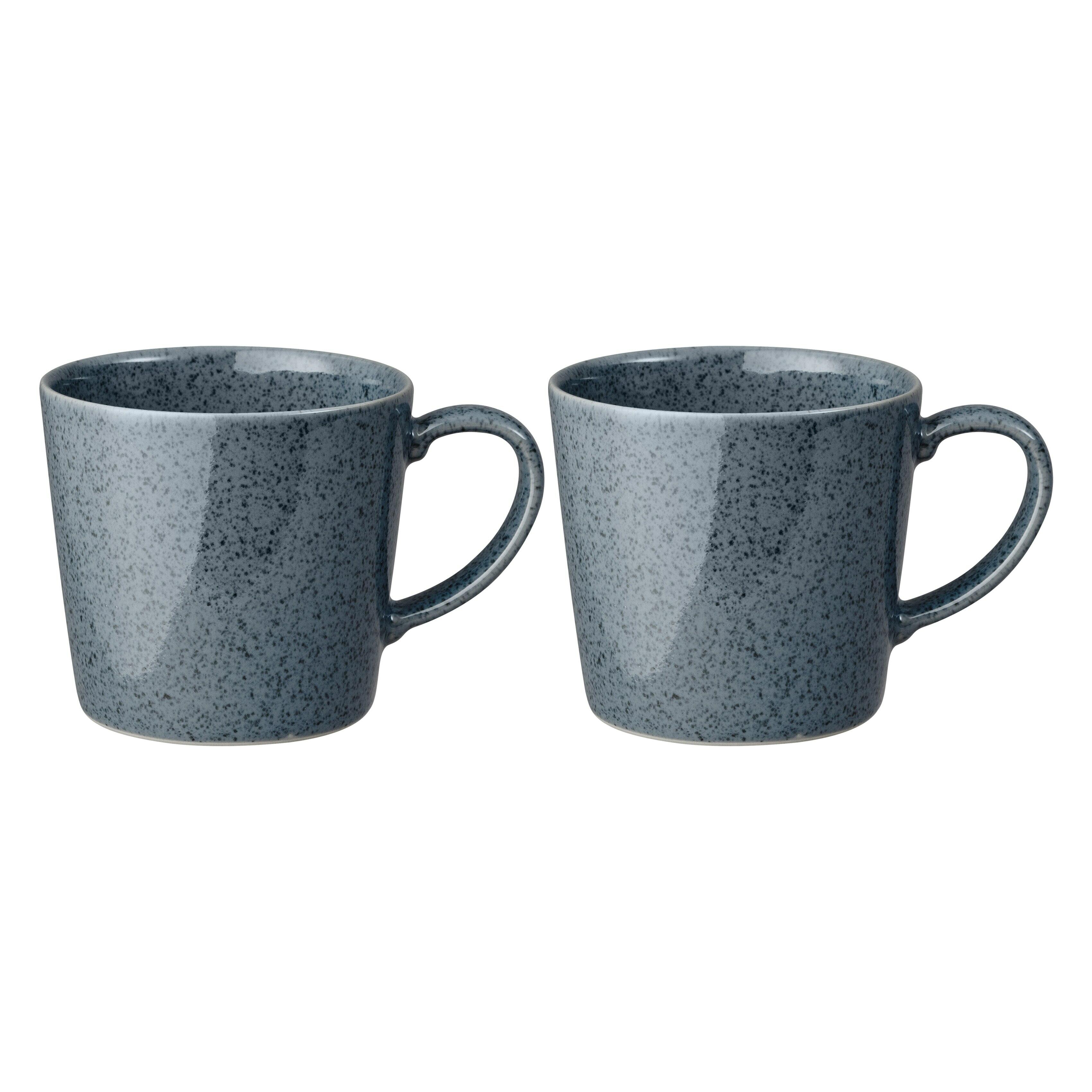 Dark Grey Speckle Set of 2 Mugs