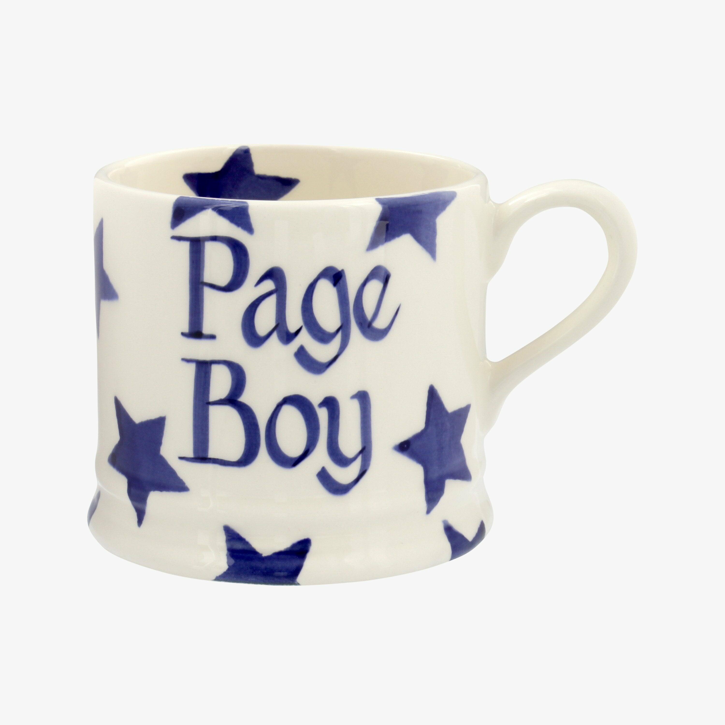 Personalised Blue Star Small Mug  - Customise Your Own Pottery Earthenware  | Emma Bridgewater