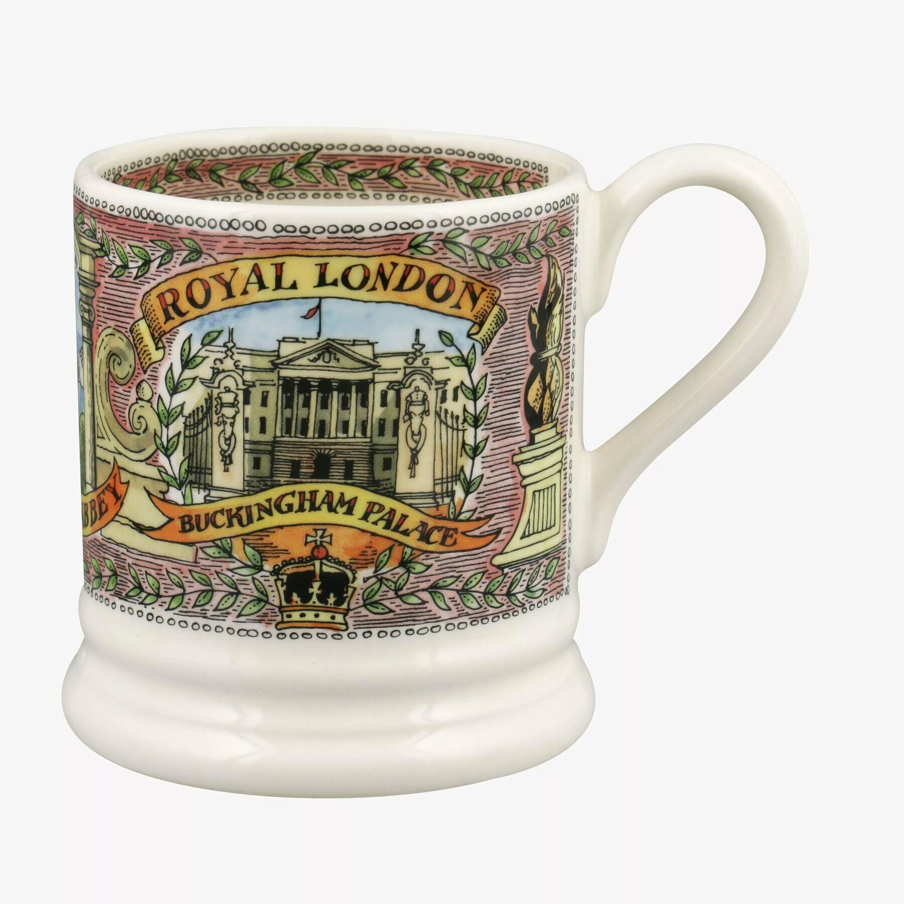 Royal London 1/2 Pint Mug - Unique Handmade & Handpainted English Earthenware Tea/Coffee Mug  | Emma Bridgewater