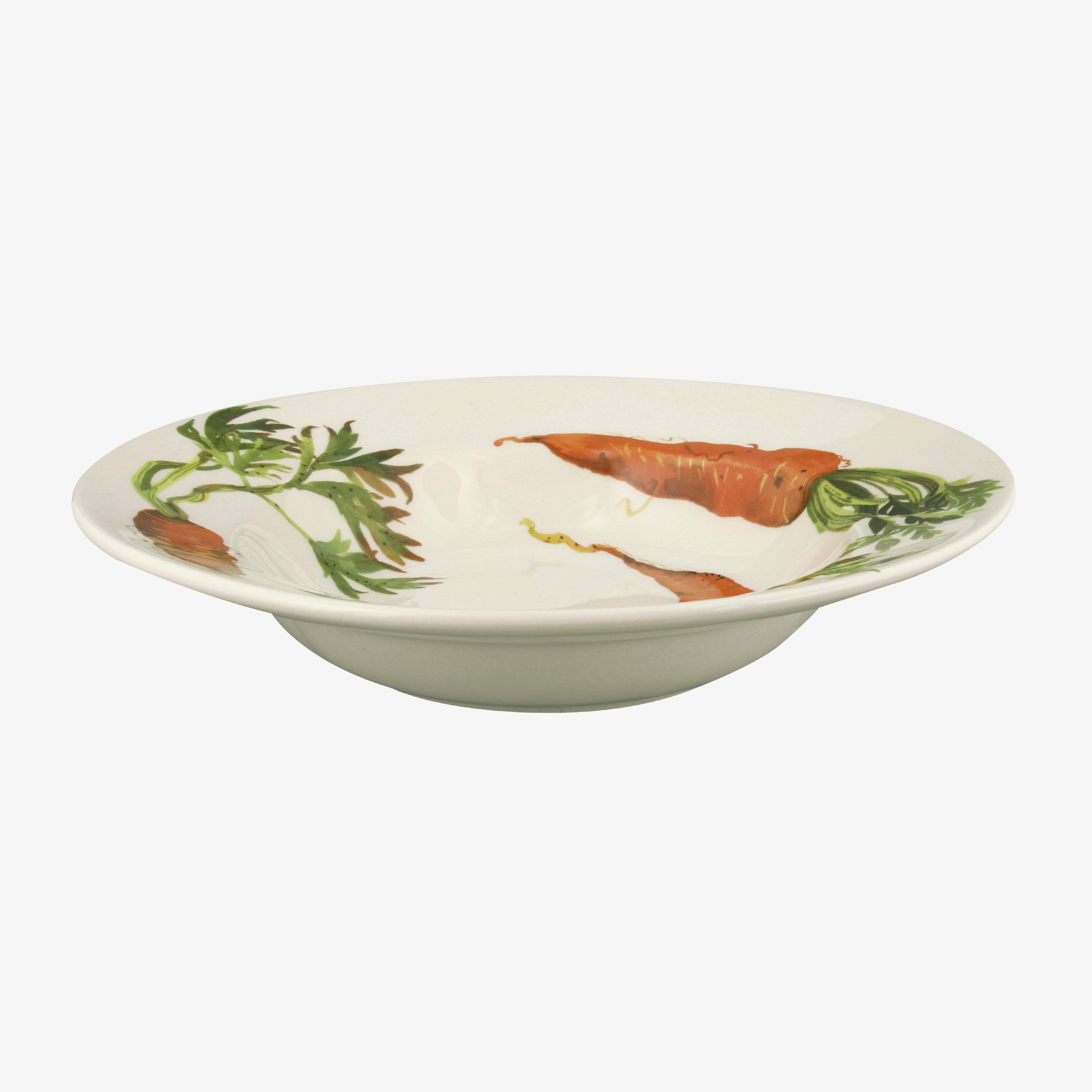 Carrots Soup Plate - Unique Handmade & Handpainted English Earthenware British-Made Pottery Plates  | Emma Bridgewater