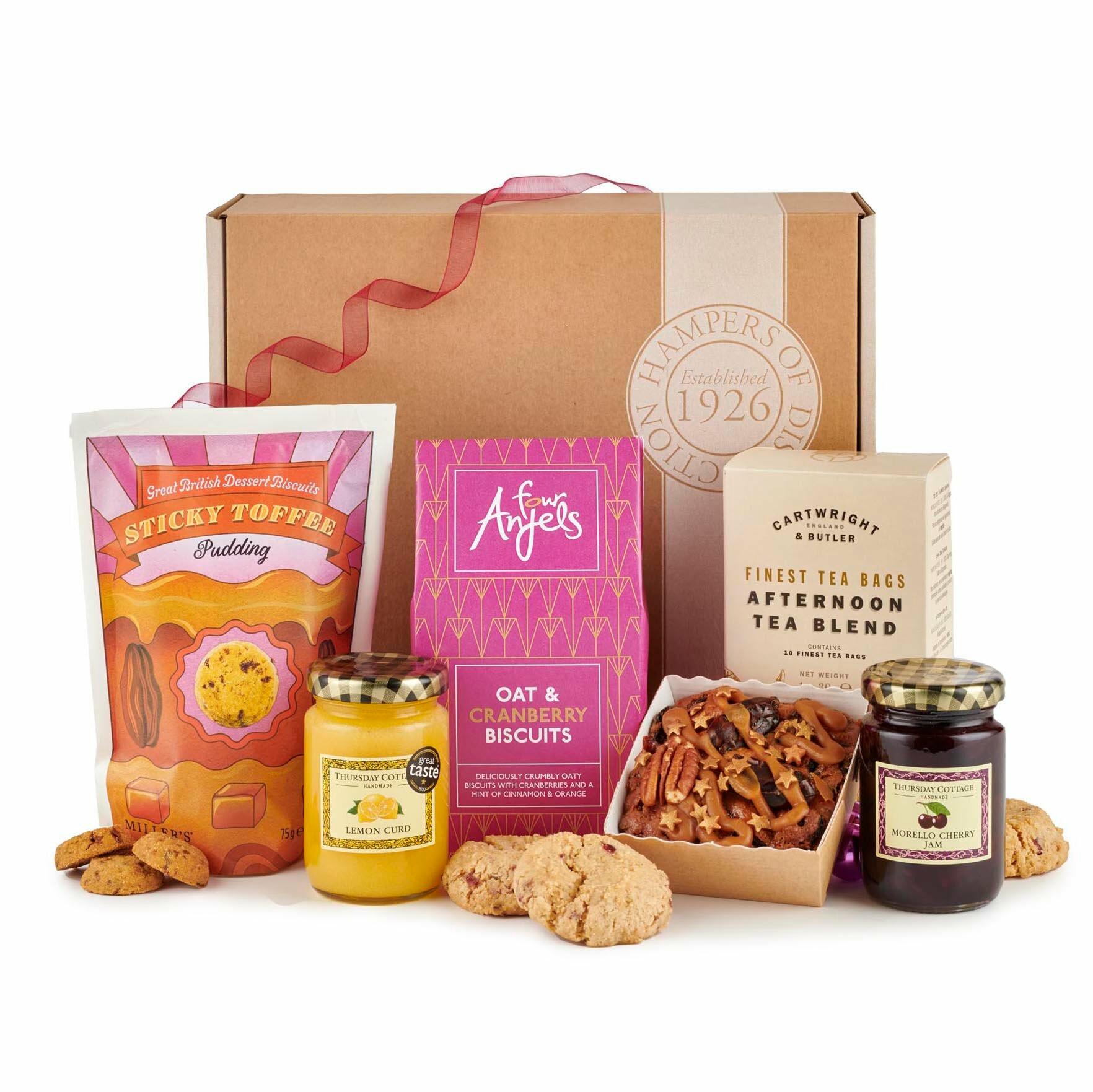 Afternoon Tea Hamper | Unique Selection Gift Set For Him or Her | Best Personalised Gifts For Birthdays | Luxury Food Hampers