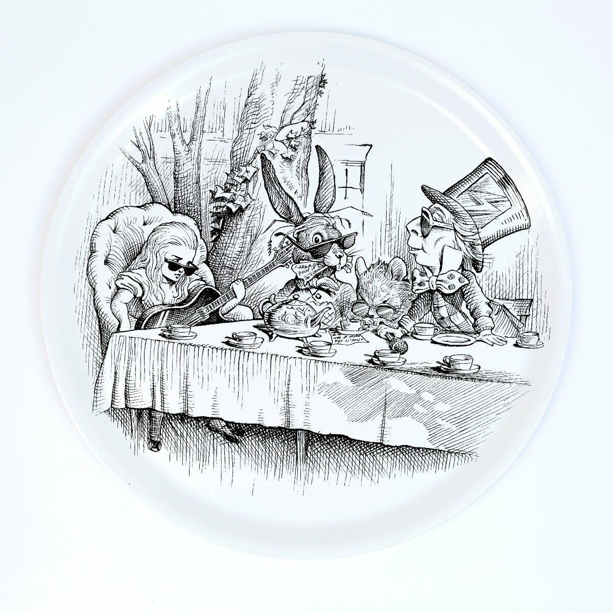 Fortnum & Mason Rory Dobner Alice In Wonderland Round Tray, Small