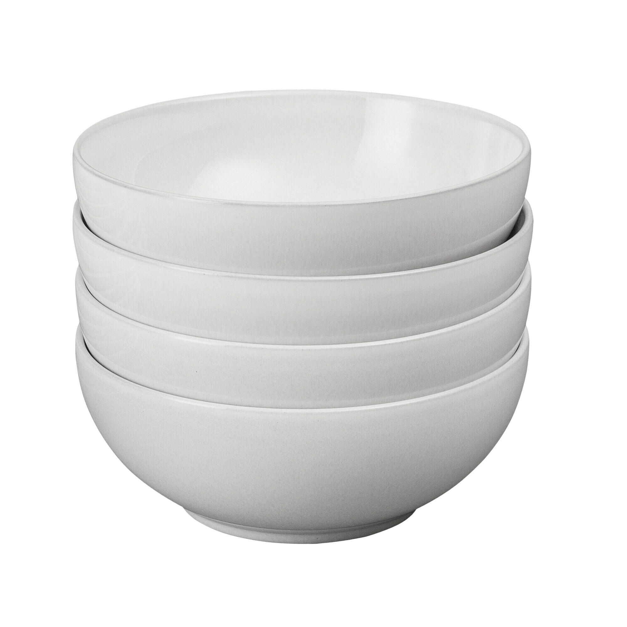 Elements Stone White Set Of 4 Coupe Cereal Bowls