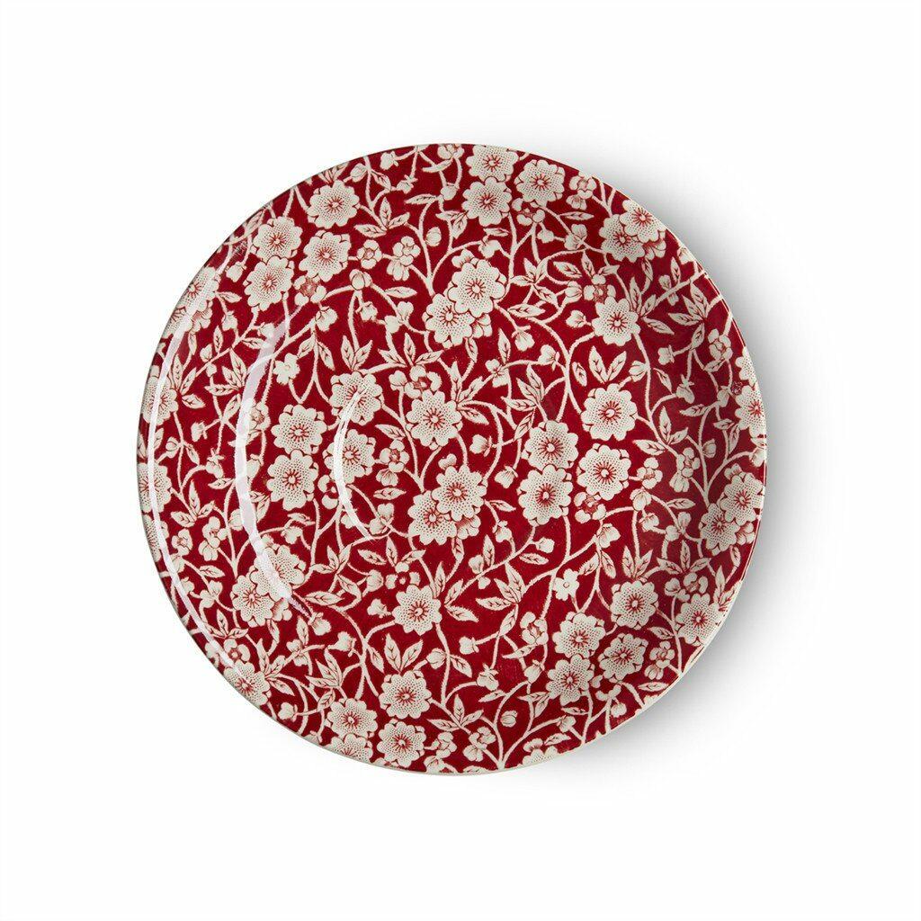 Red Calico Breakfast Saucer Seconds