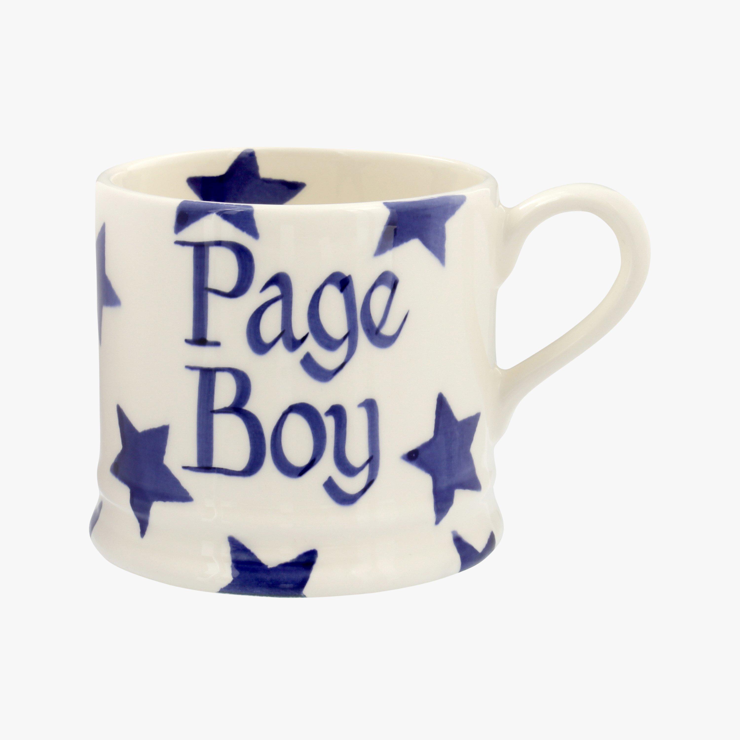 Emma Bridgewater  Personalised Blue Star Small Mug  - Customise Your Own Pottery Earthenware