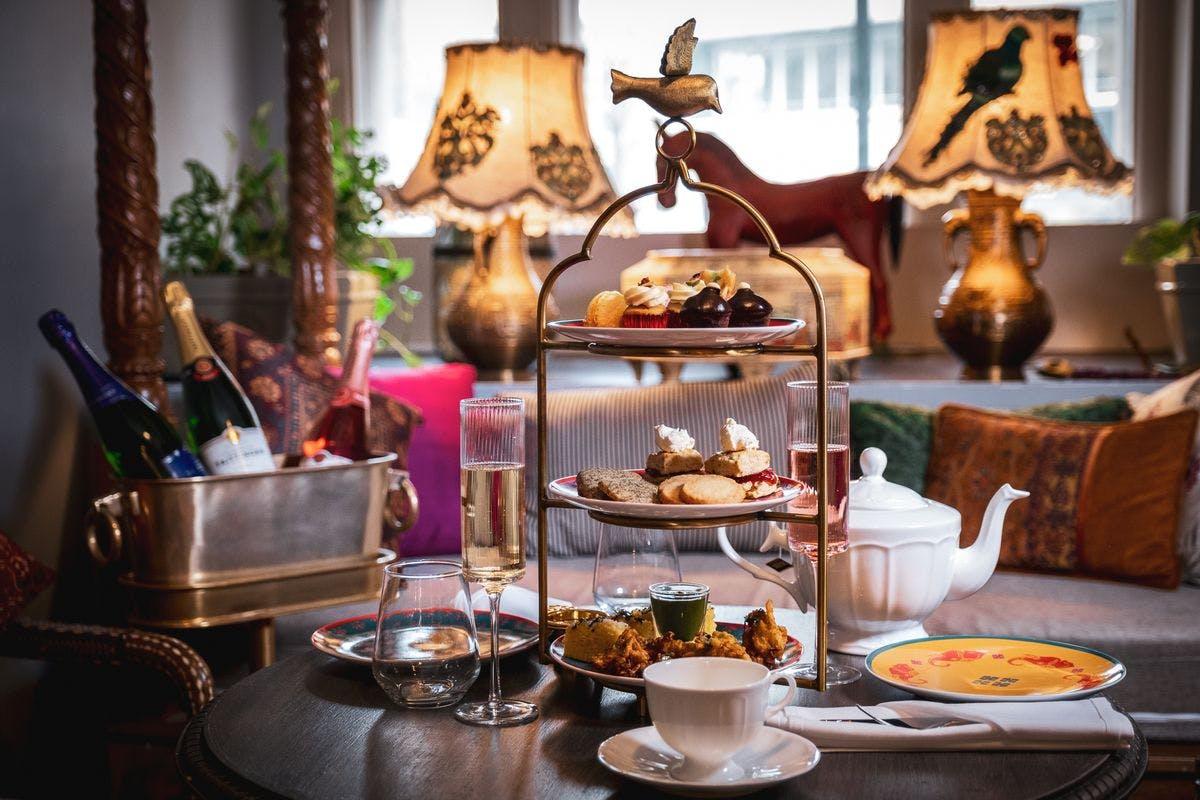Indian Afternoon Tea With Prosecco For Two At Colonel Saab For An Unforgettable Dining Experience