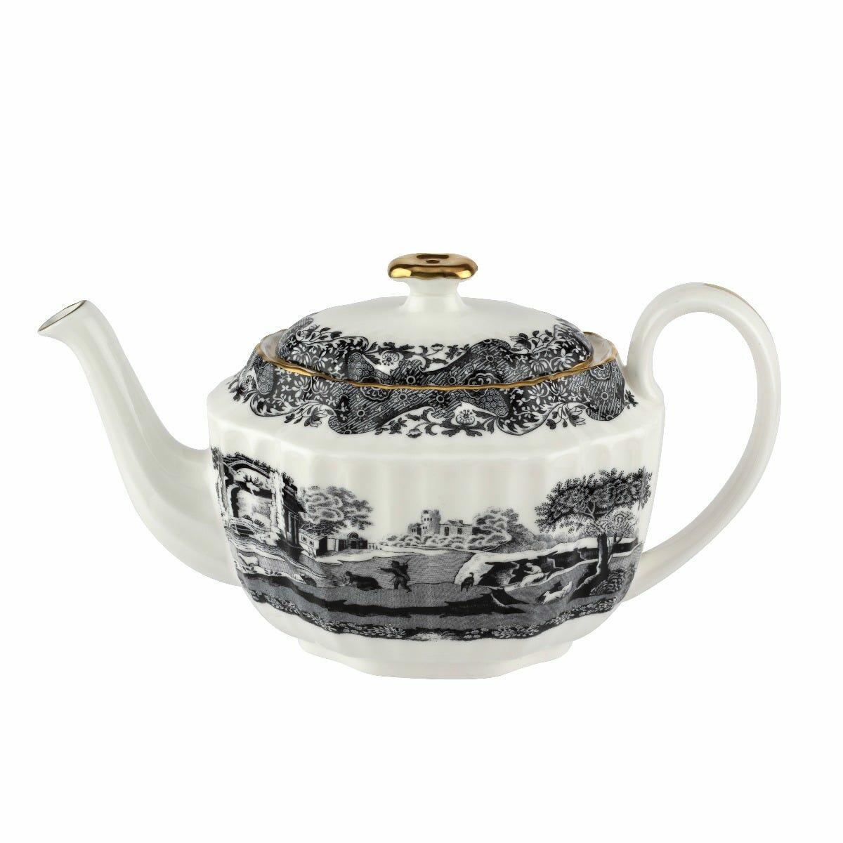 Fortnum & Mason Spode 1770 Italian Small Teapot, Black