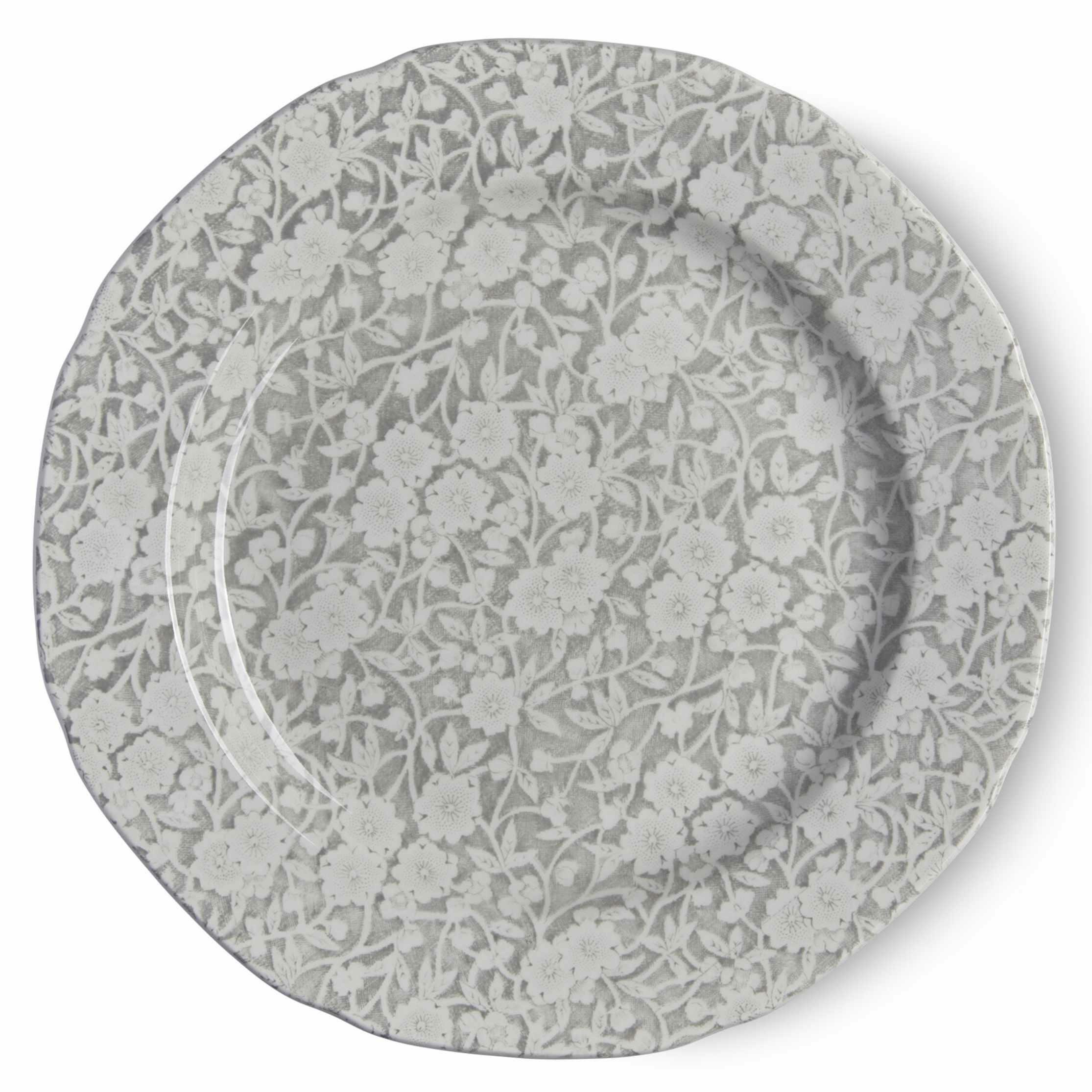 Dove Grey Calico Plate 21.5cm/8.5" Seconds