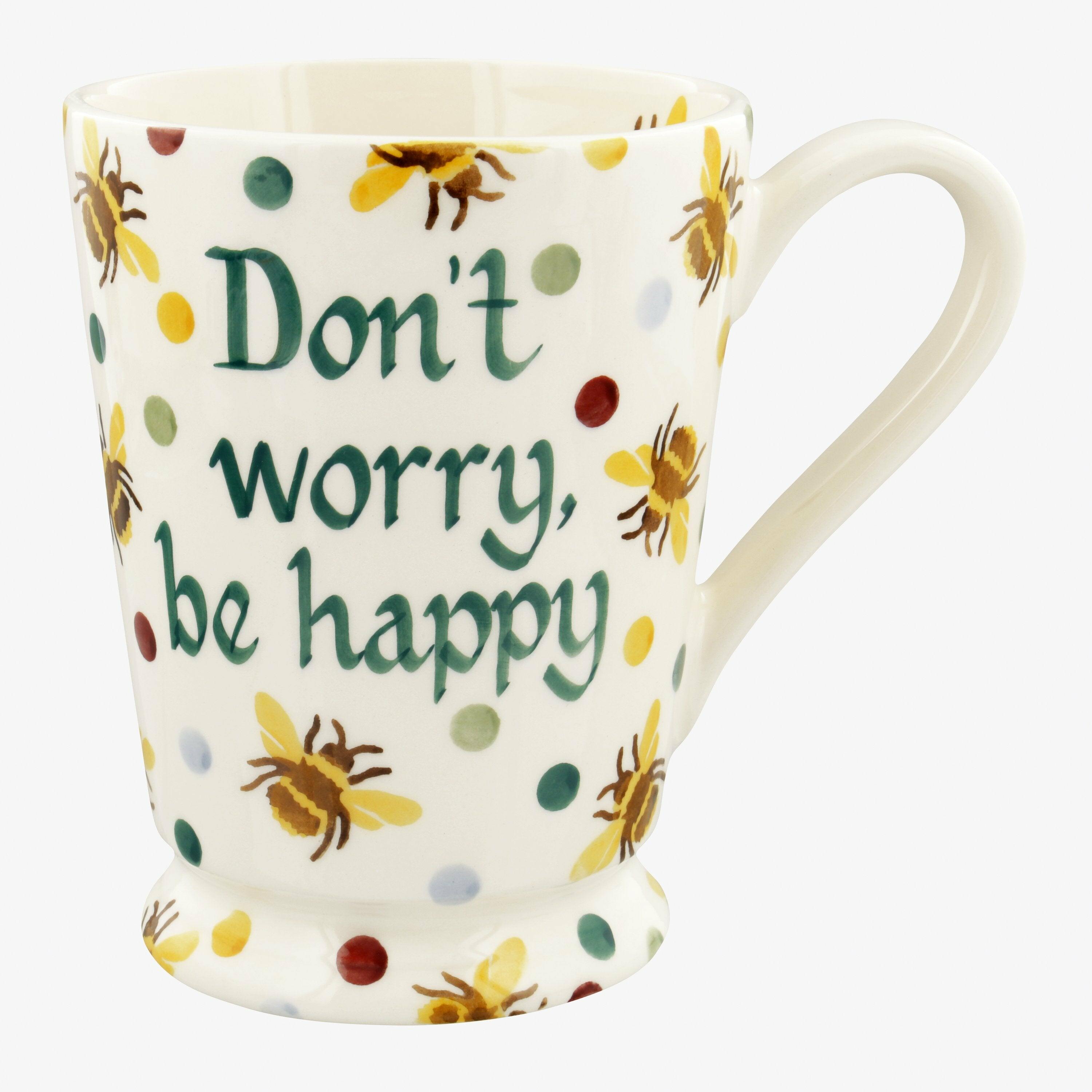 Personalised Bumblebee & Small Polka Dot Cocoa Mug  - Customise Your Own Pottery Earthenware  | Emma Bridgewater