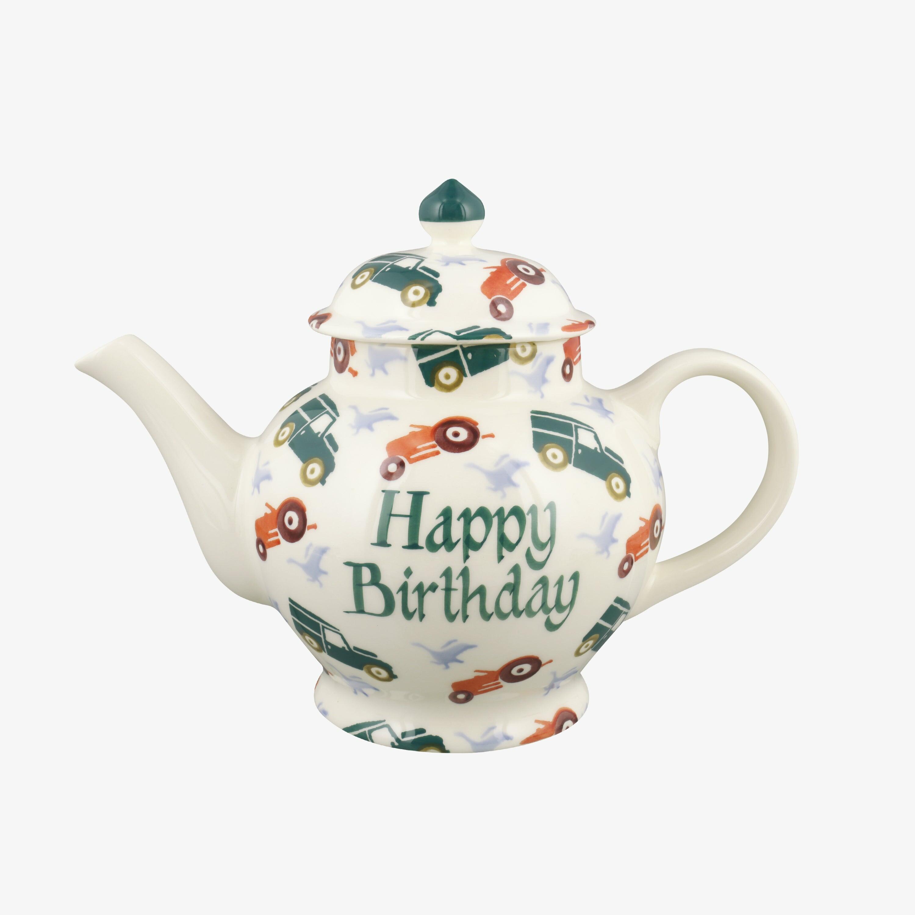 Personalised Country Life 4 Mug Teapot  - Customise Your Own Pottery Earthenware  | Emma Bridgewater