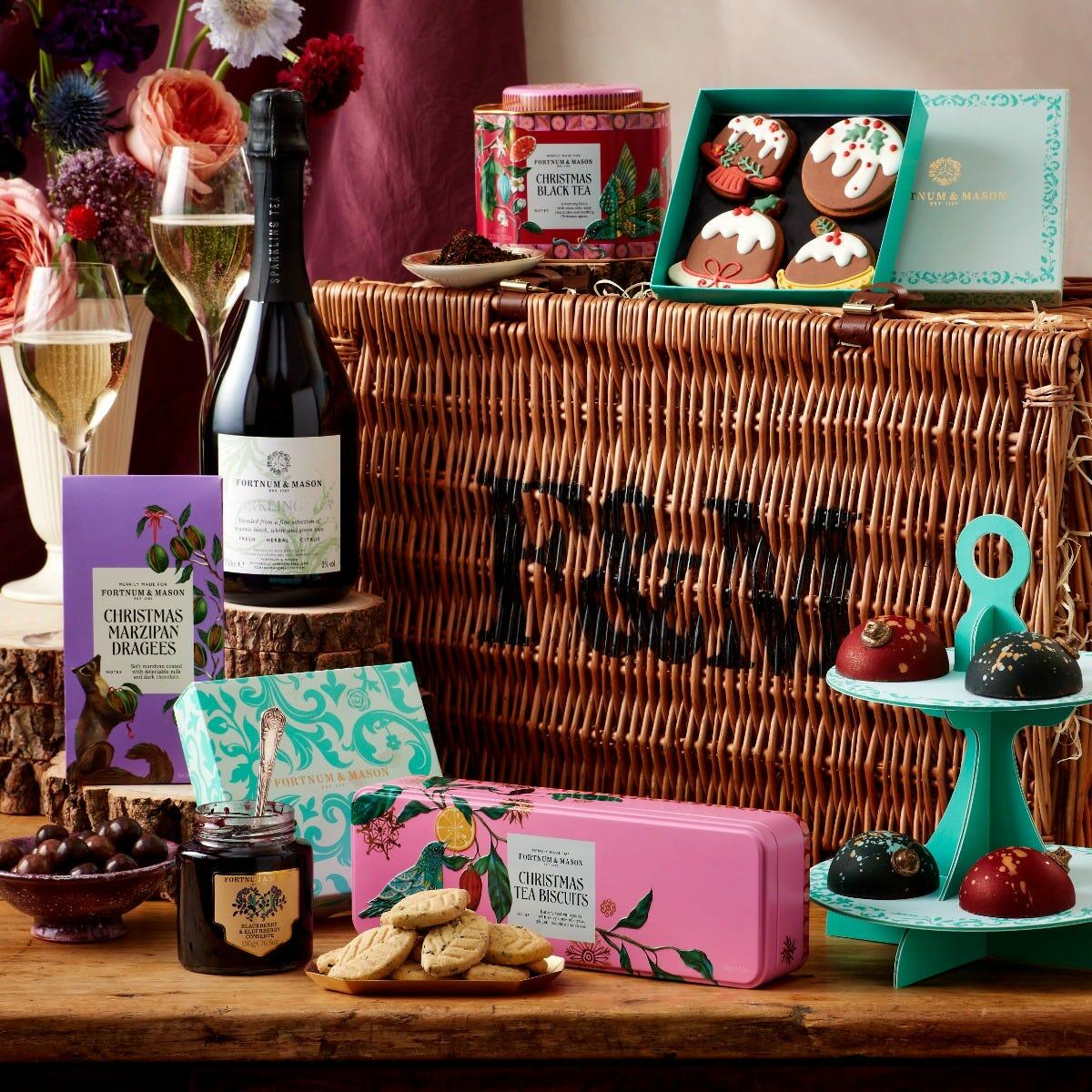 The Christmas Afternoon Tea Hamper, Cakes, Preserves, Fortnum & Mason