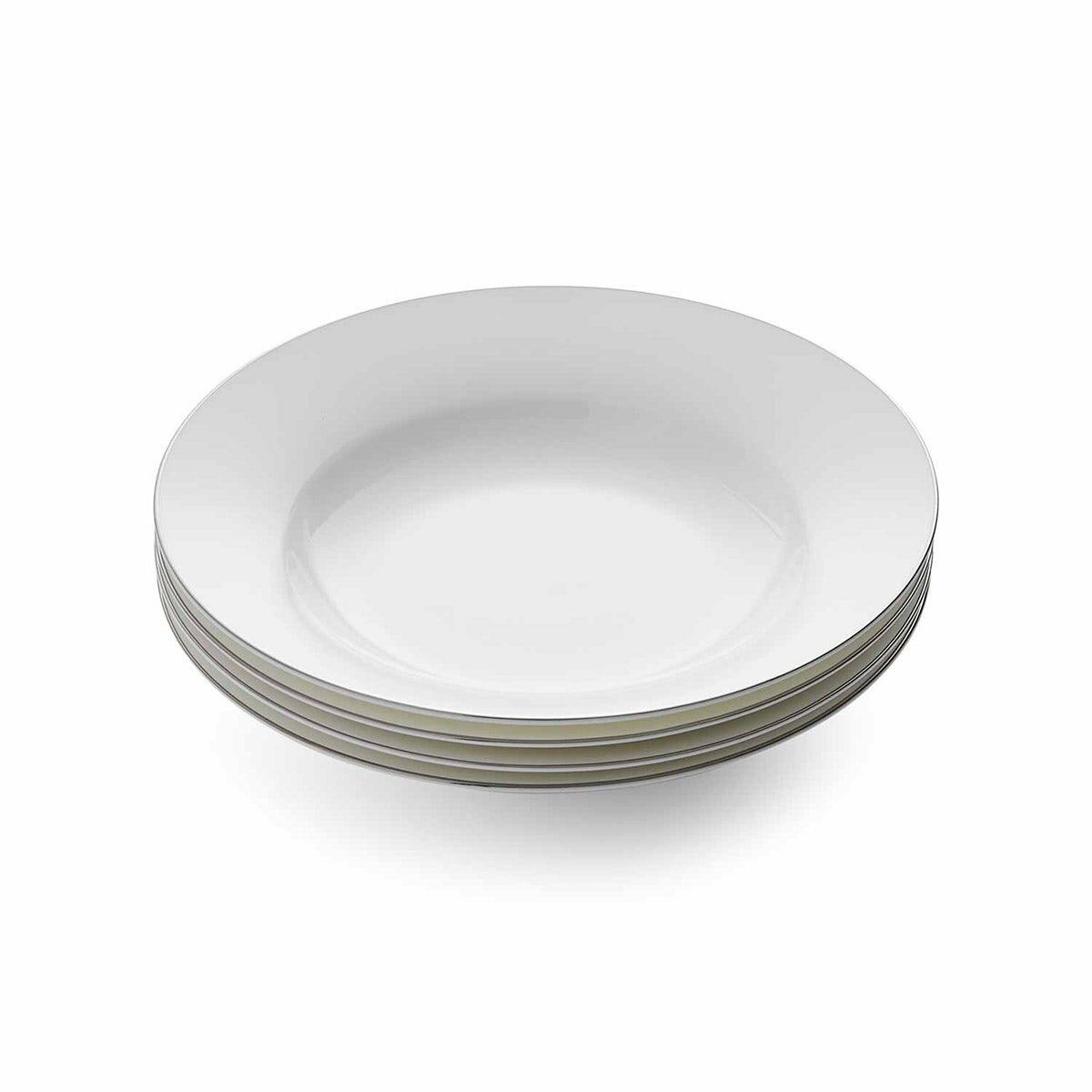 Serendipity Platinum Set of 4 Soup Plates