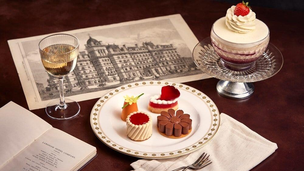The Langham Rose Champagne Afternoon Tea For One