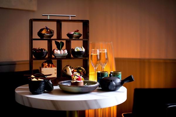 Sushi Afternoon Tea with a Glass of Fizz for Two at Robun