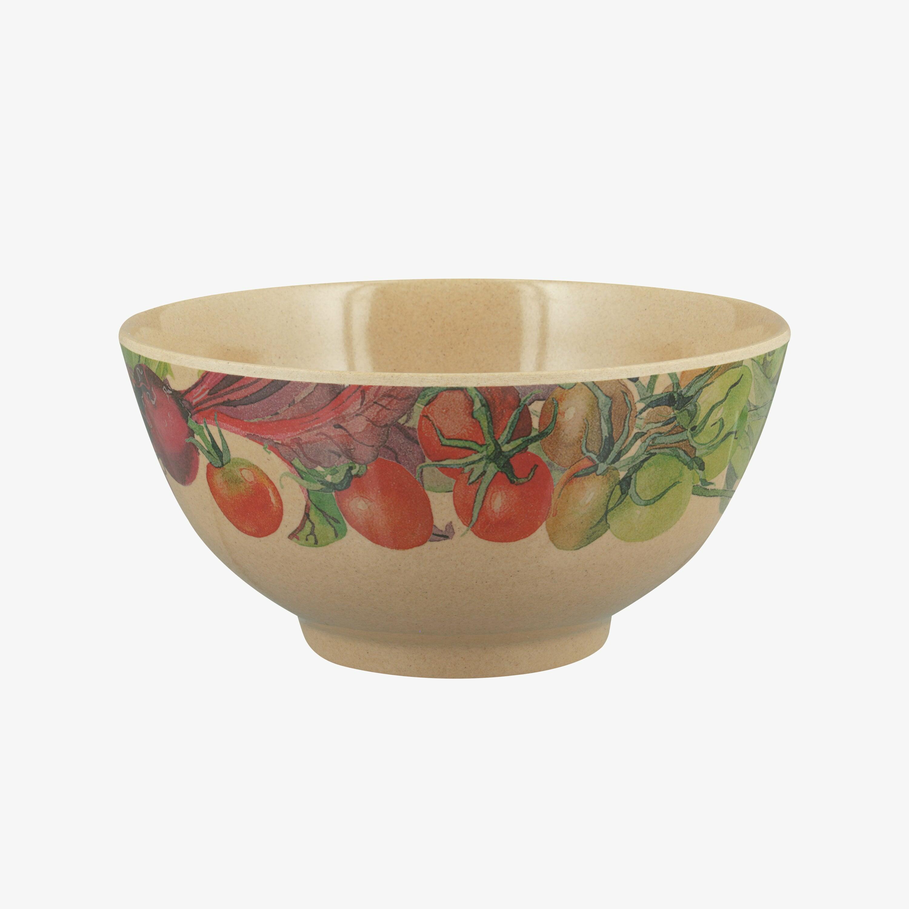 Emma Bridgewater  Vegetable Garden Rice Husk Bowl - Unique Handmade & Handpainted English Earthenware Decorative Plates