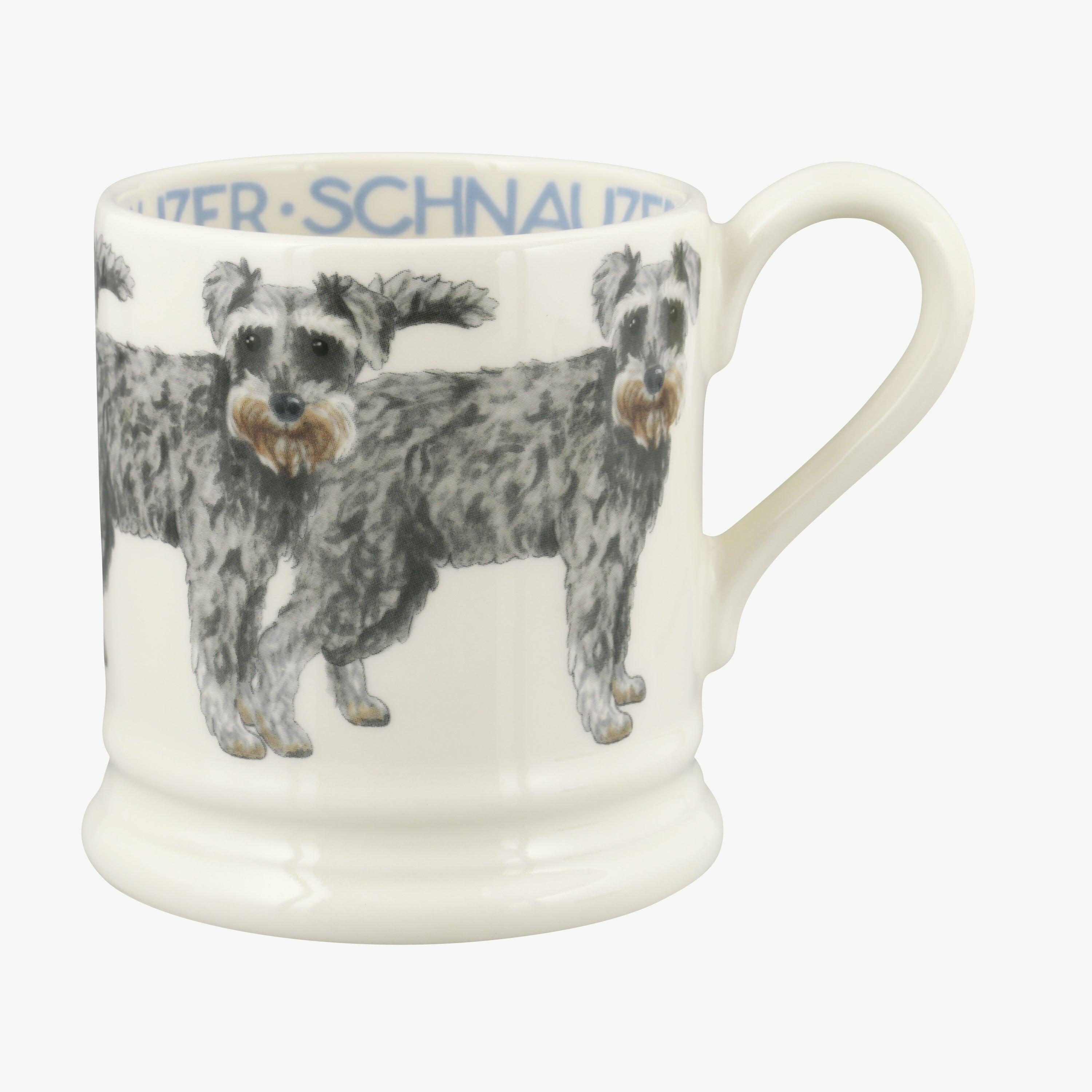 Schnauzer 1/2 Pint Mug - Unique Handmade & Handpainted English Earthenware Tea/Coffee Mug  | Emma Bridgewater