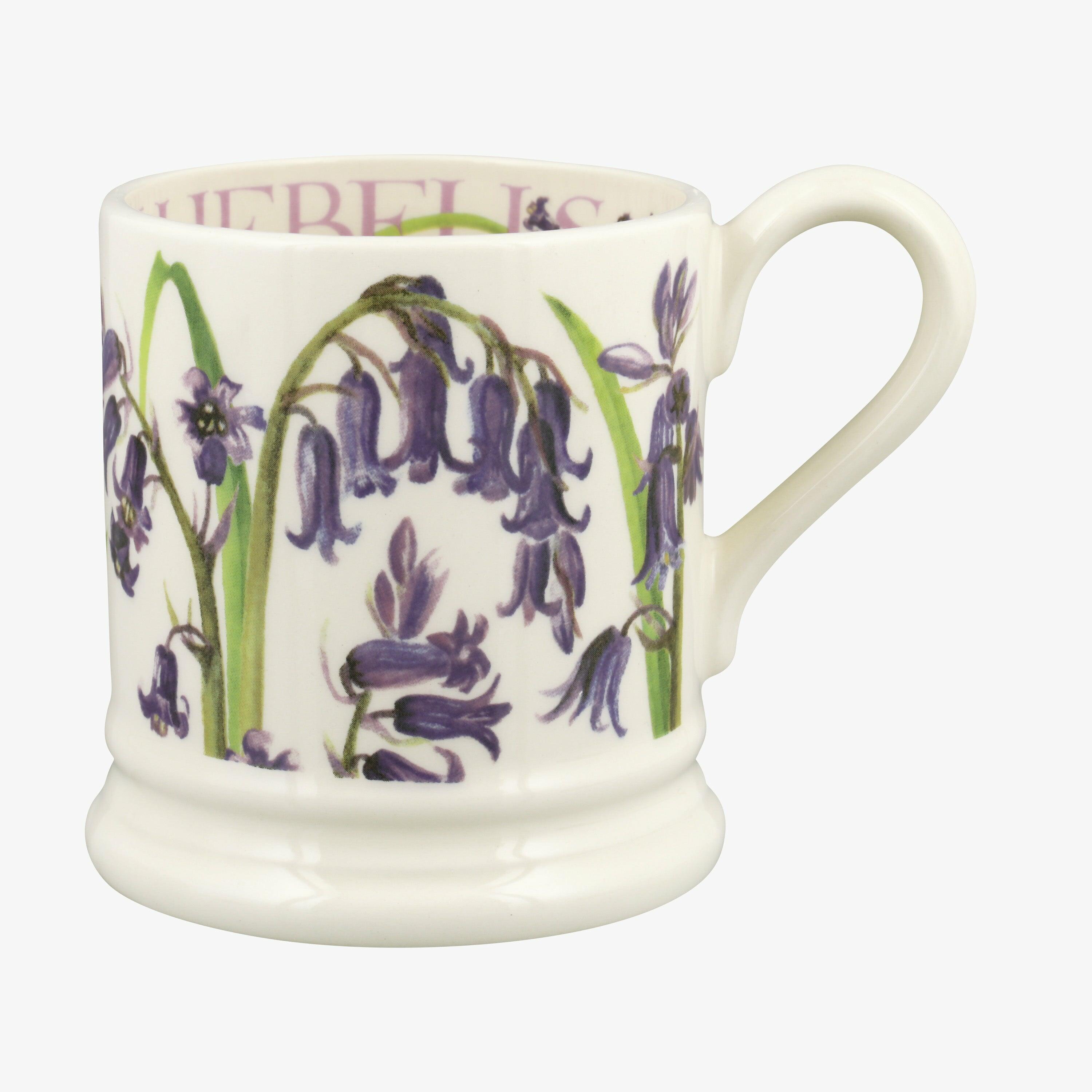 Emma Bridgewater  Bluebell 1/2 Pint Mug - Unique Handmade & Handpainted English Earthenware Tea/Coffee Mug