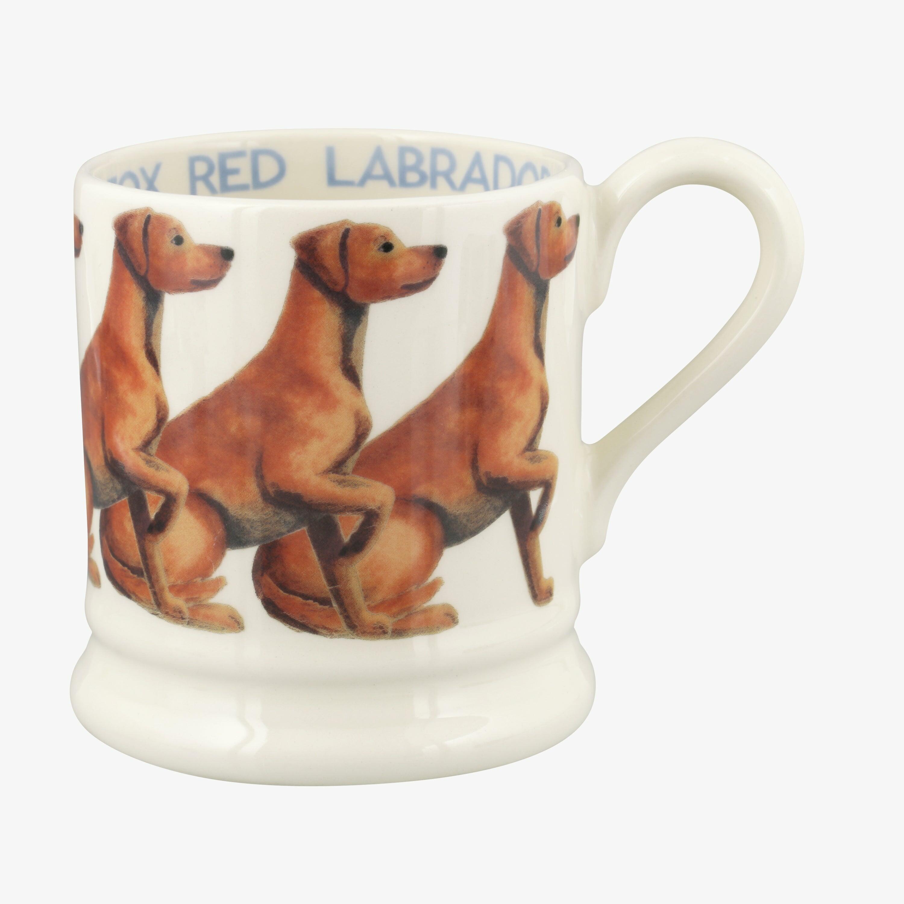 Emma Bridgewater  Fox Red Labrador 1/2 Pint Mug - Unique Handmade & Handpainted English Earthenware Tea/Coffee Mug