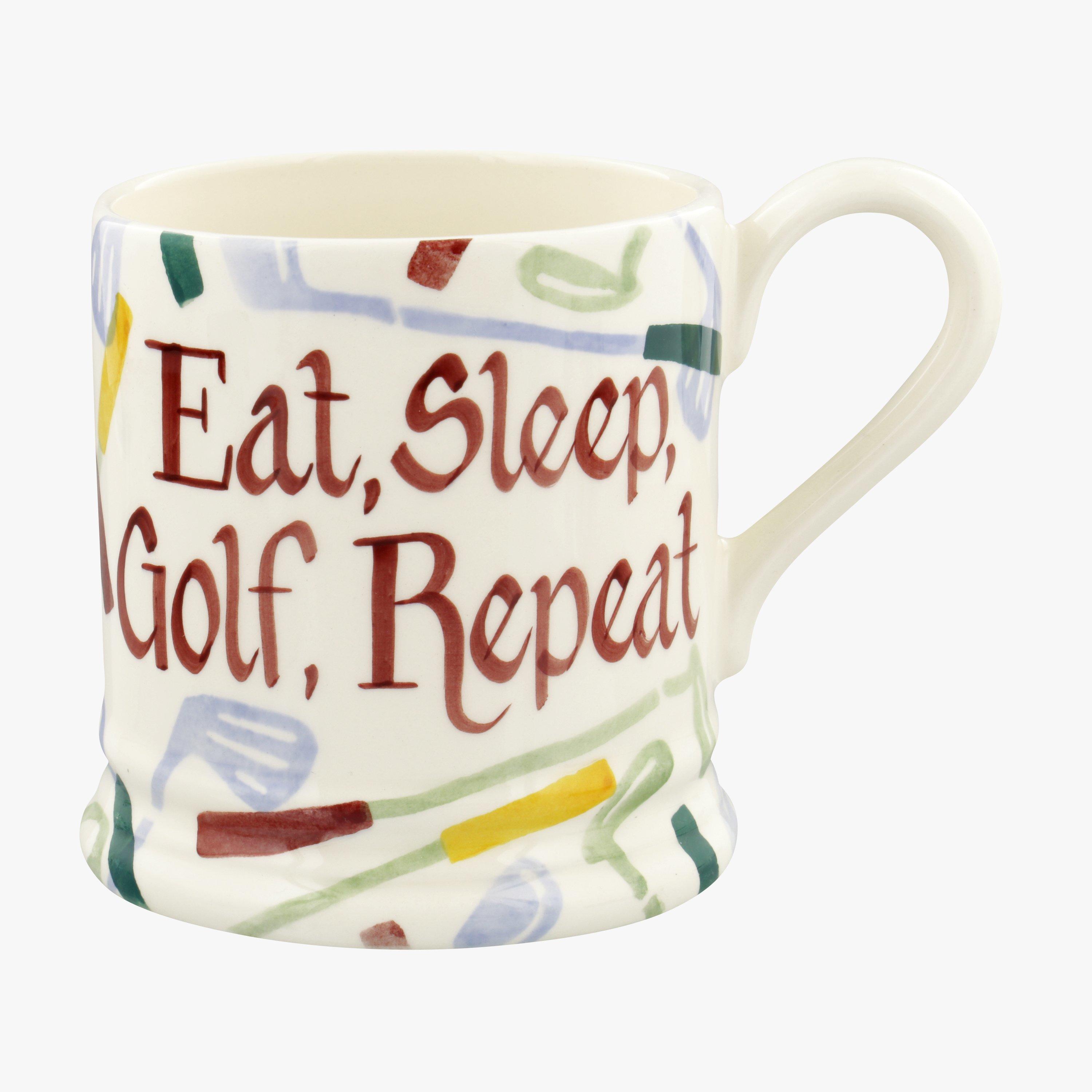 Emma Bridgewater  Personalised Golf 1/2 Pint Mug  - Customise Your Own Pottery Earthenware