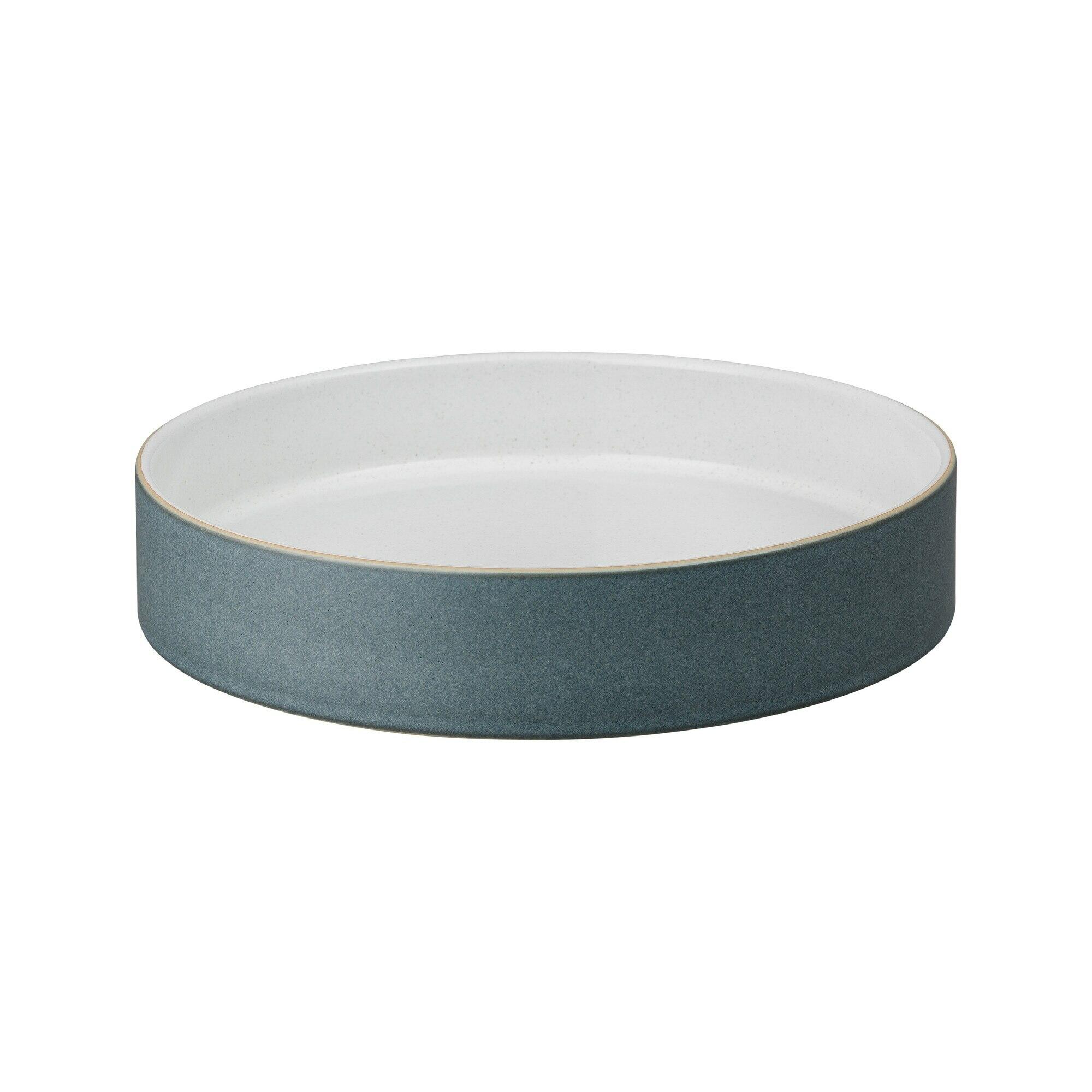 Impression Charcoal Blue Straight Round Tray