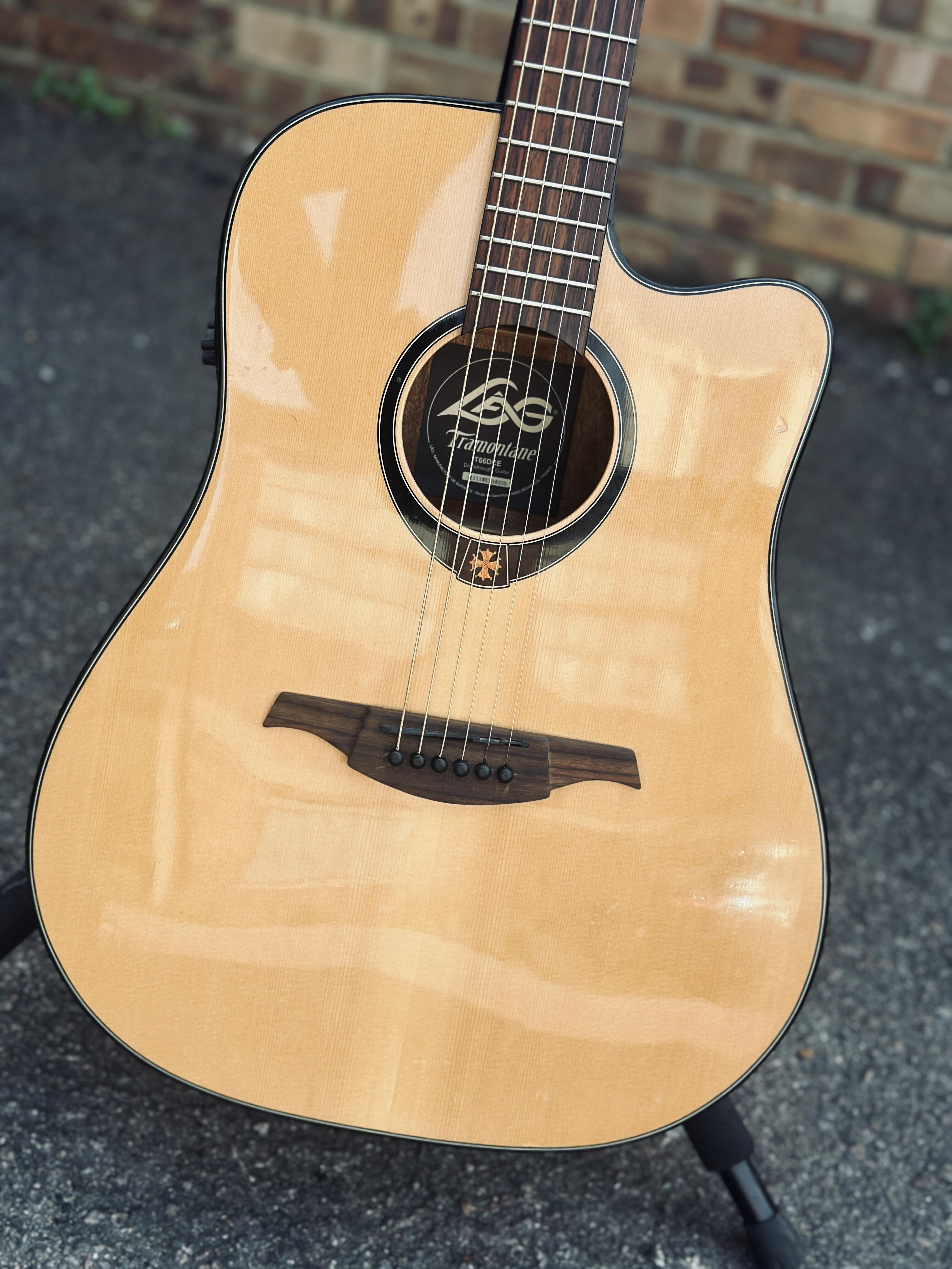 Lag - Tramontane T66DCE - Acoustic Dreadnought Guitar - Pre Owned