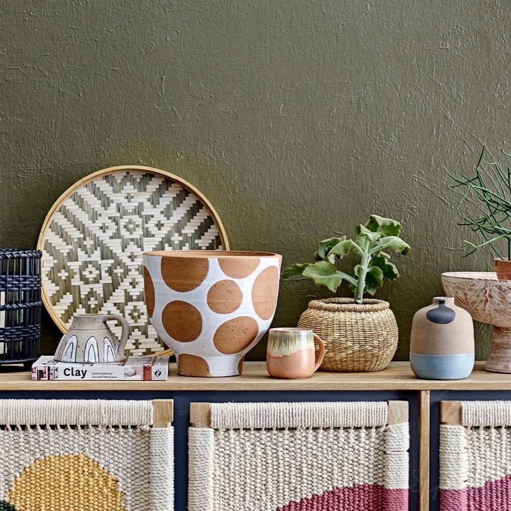 Bloomingville Cloe Stoneware Mugs | Berry & Blue