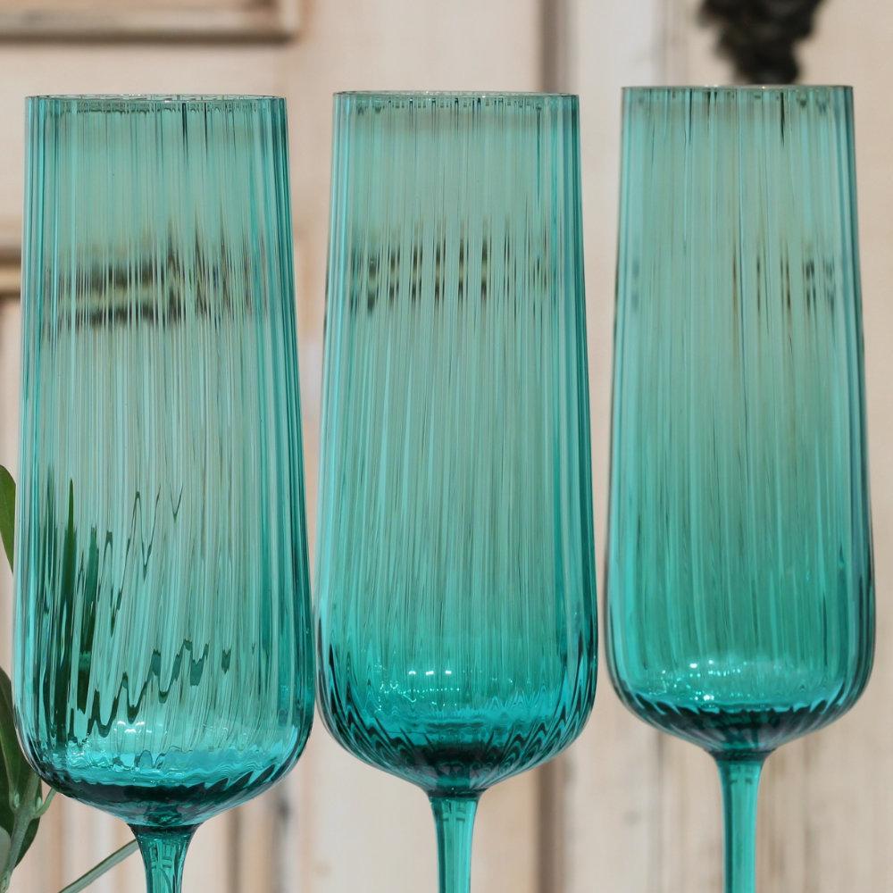 Anna von Lipa Ripple Aperitive Glass | Turquoise
