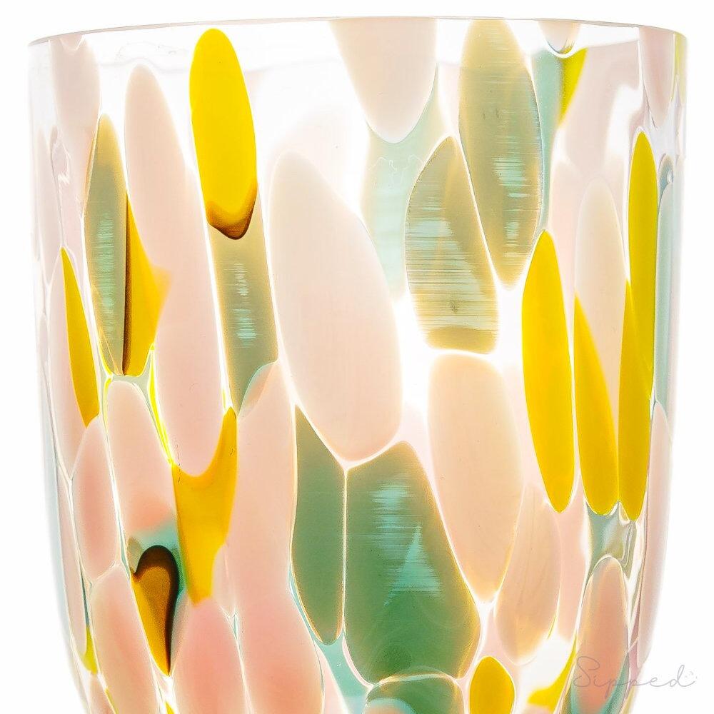 Anna von Lipa Big Confetti Tumbler | Rosa Yellow & Tyrkys