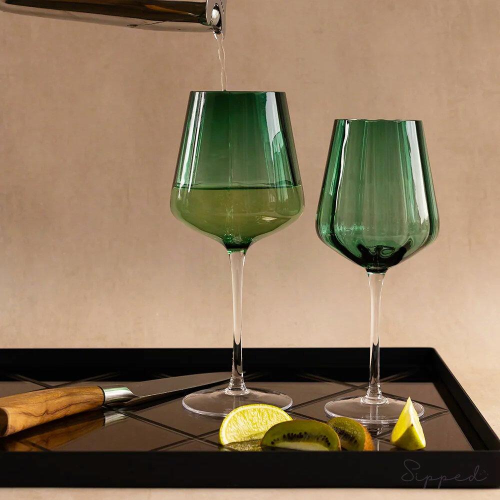 Specktrum Meadow Red Wine Glass | Green