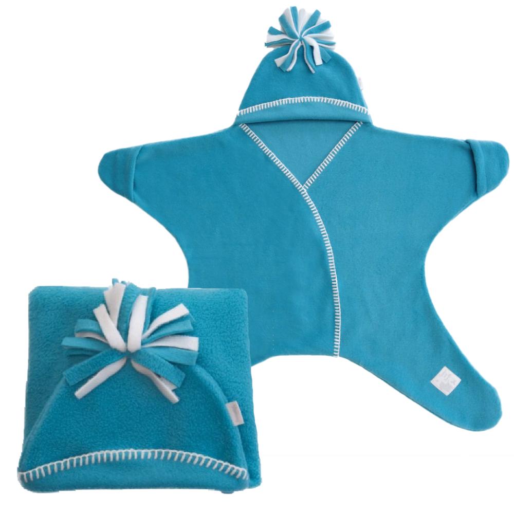 Medium Starsnug Star Baby Wrap in Turquoise