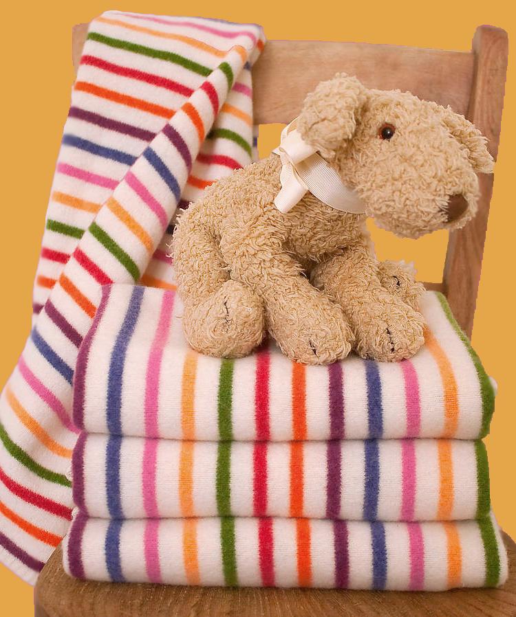 Multi coloured baby clearance blanket