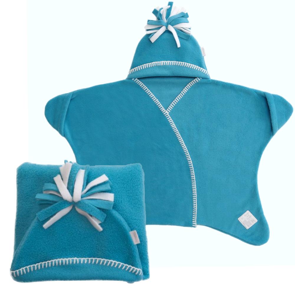 Small Starsnug Star Baby Wrap in Turquoise